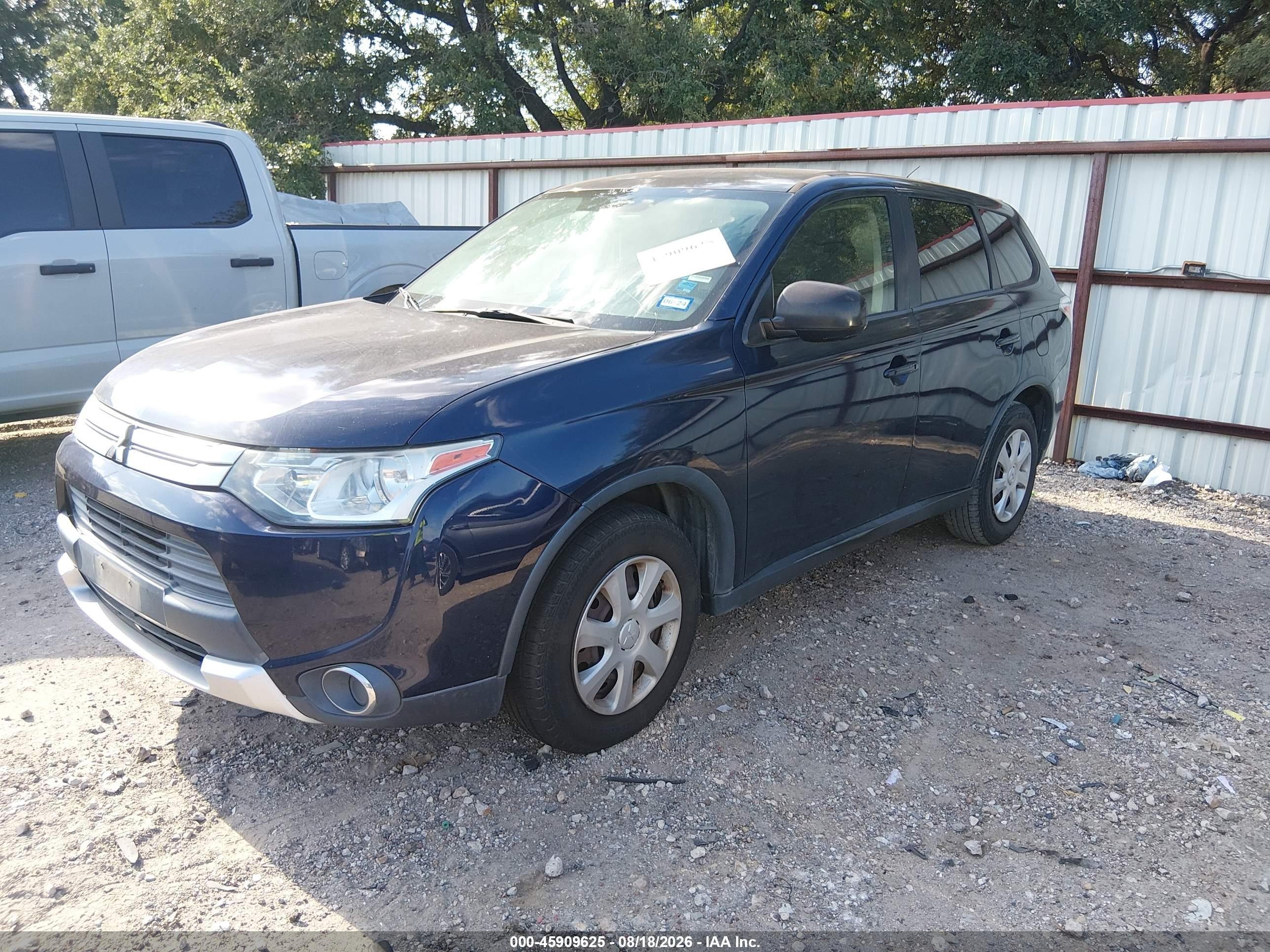 2015 Mitsubishi Outlander Es Blue vin: JA4AD2A32FZ013408