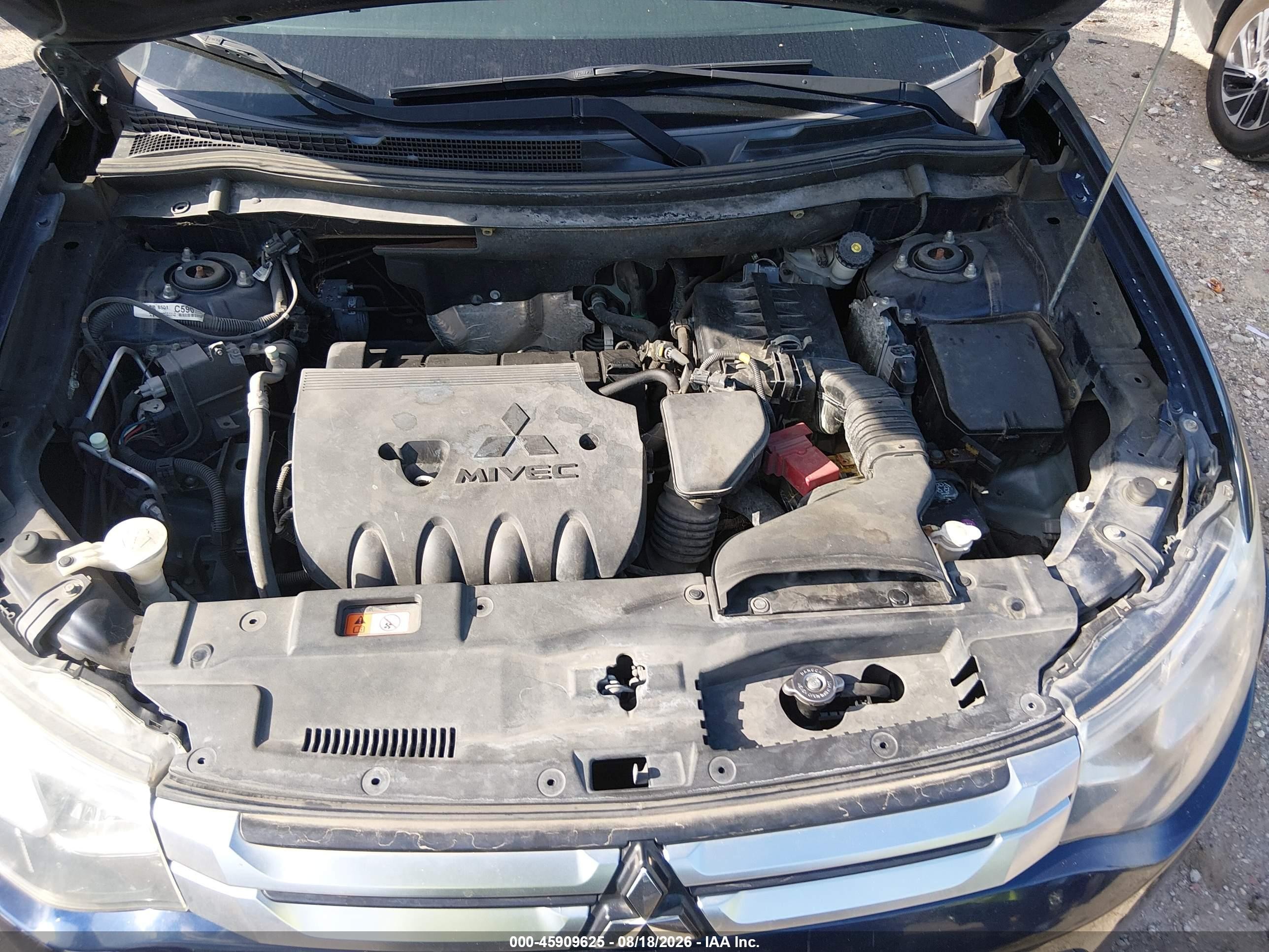 2015 Mitsubishi Outlander Es Blue vin: JA4AD2A32FZ013408
