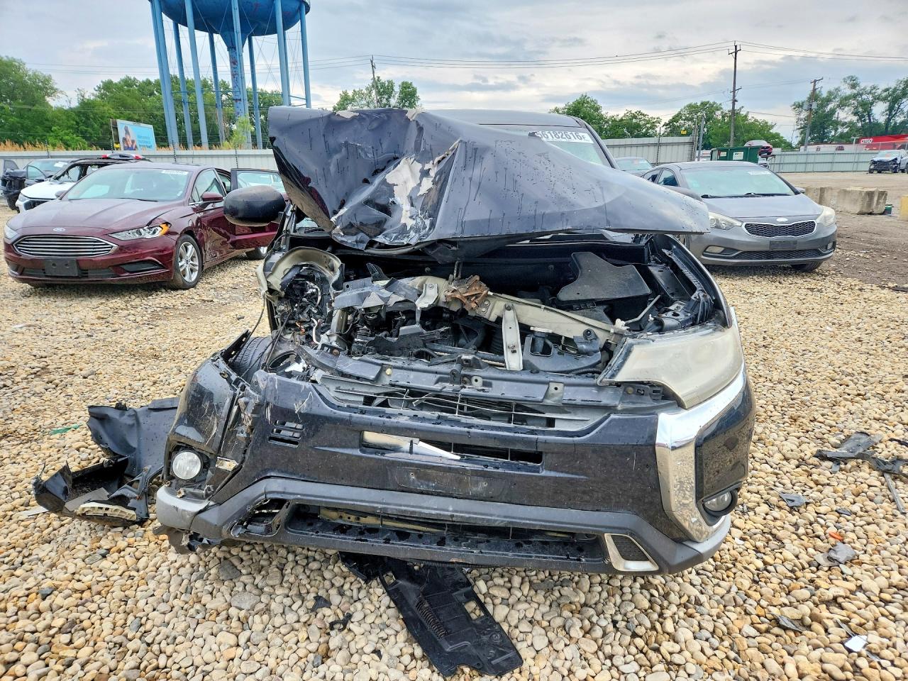 2020 Mitsubishi Outlander Es Black vin: JA4AD2A32LZ004624