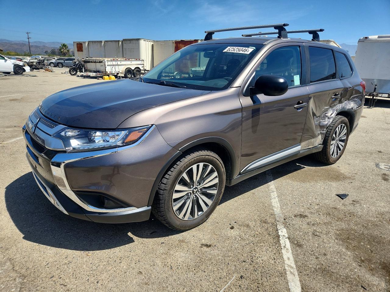 2019 Mitsubishi Outlander Es Gray vin: JA4AD2A33KZ008082