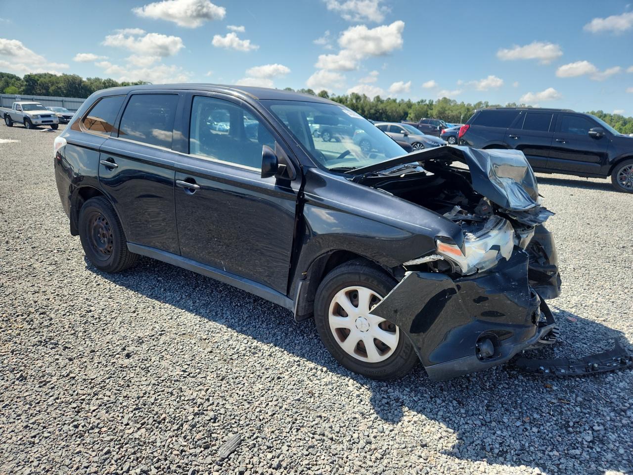2014 Mitsubishi Outlander Es Black vin: JA4AD2A34EZ004143