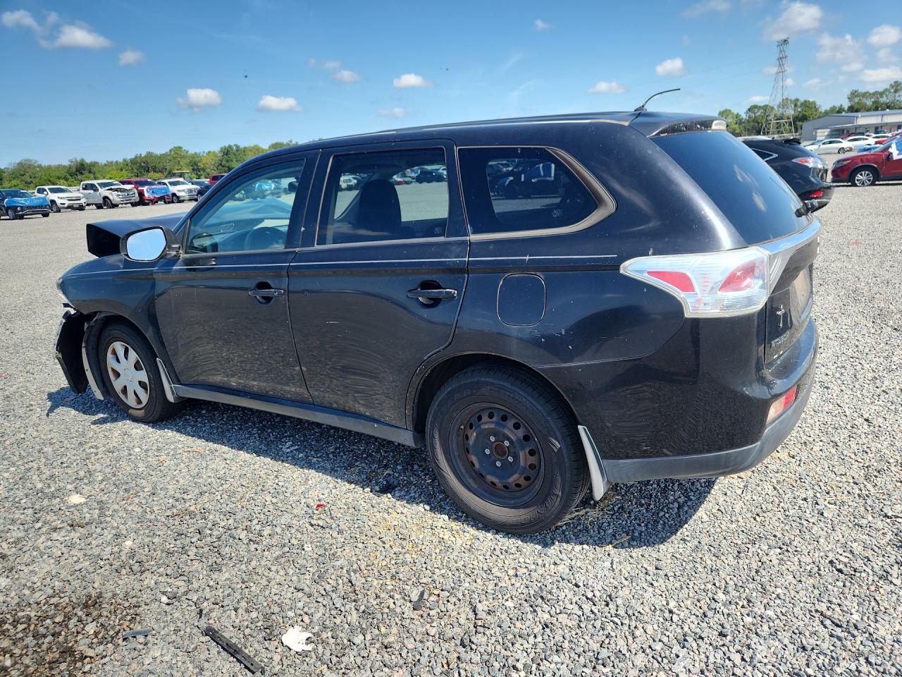 2014 Mitsubishi Outlander Es Black vin: JA4AD2A34EZ004143