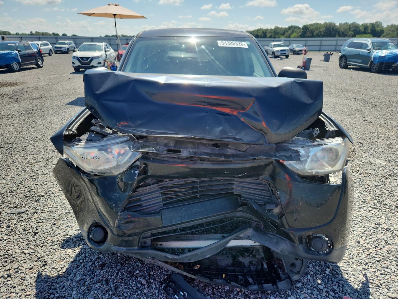 2014 Mitsubishi Outlander Es Black vin: JA4AD2A34EZ004143