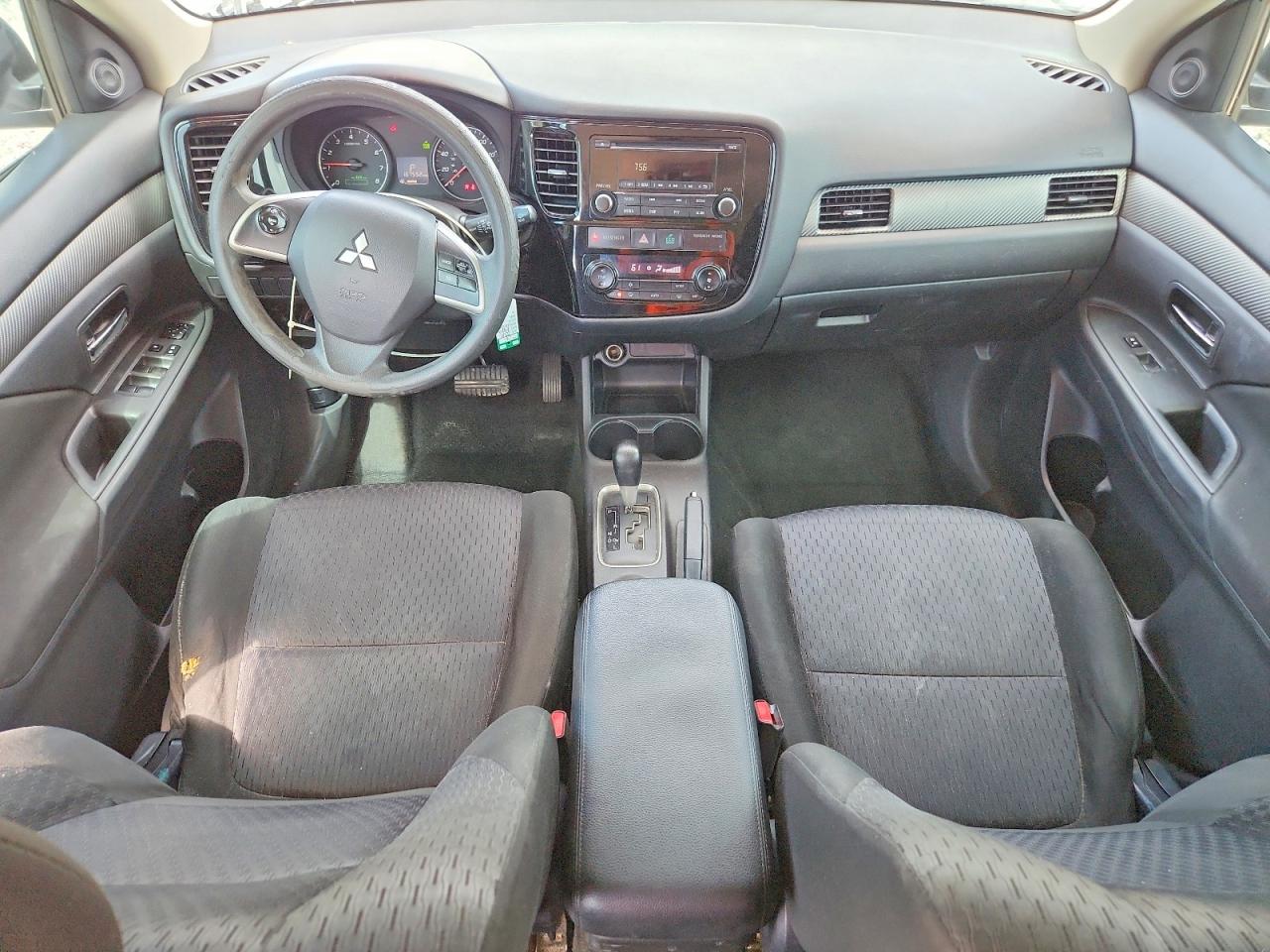 2014 Mitsubishi Outlander Es Silver vin: JA4AD2A34EZ006782