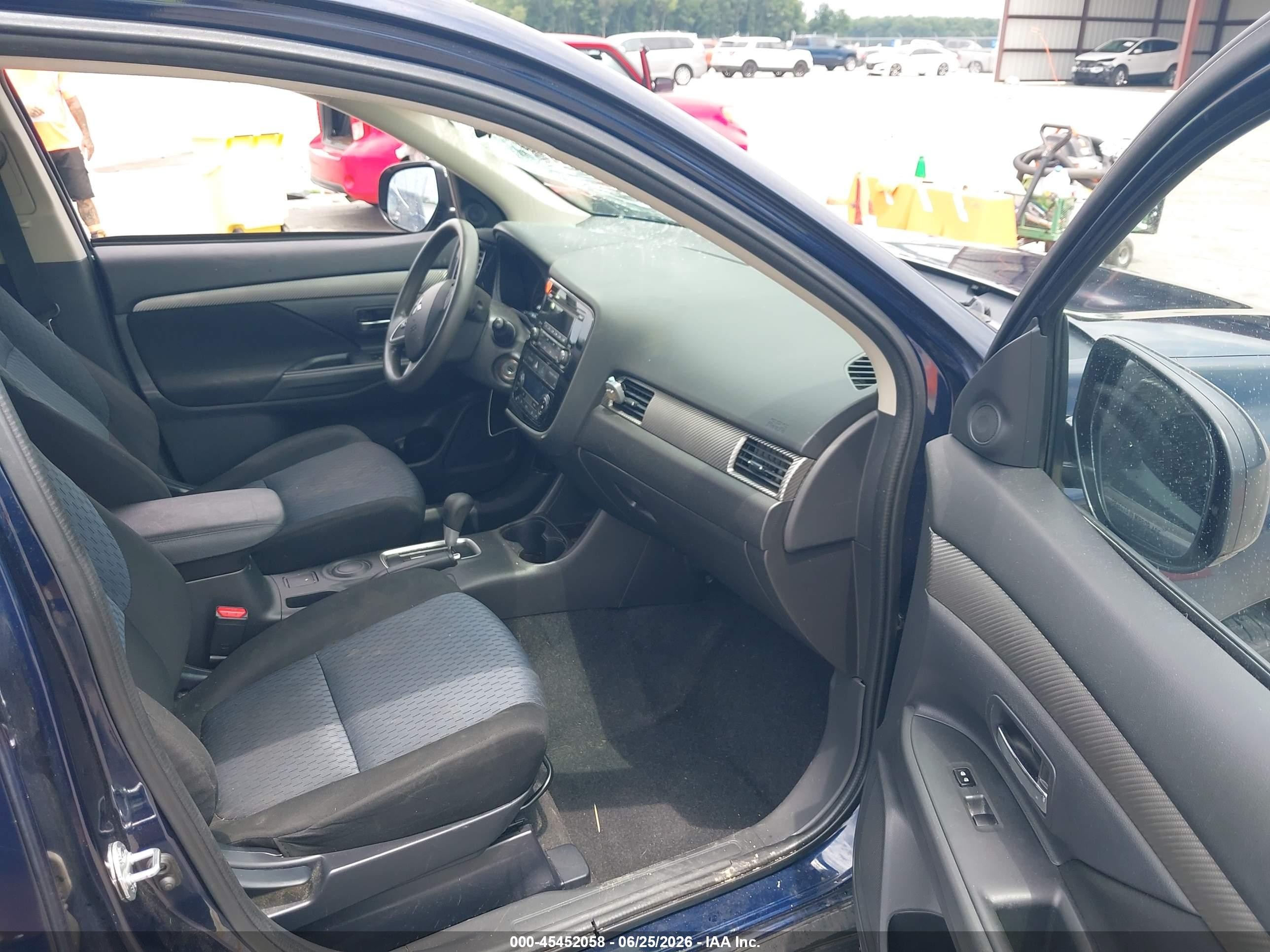 2014 Mitsubishi Outlander Es Blue vin: JA4AD2A34EZ017118