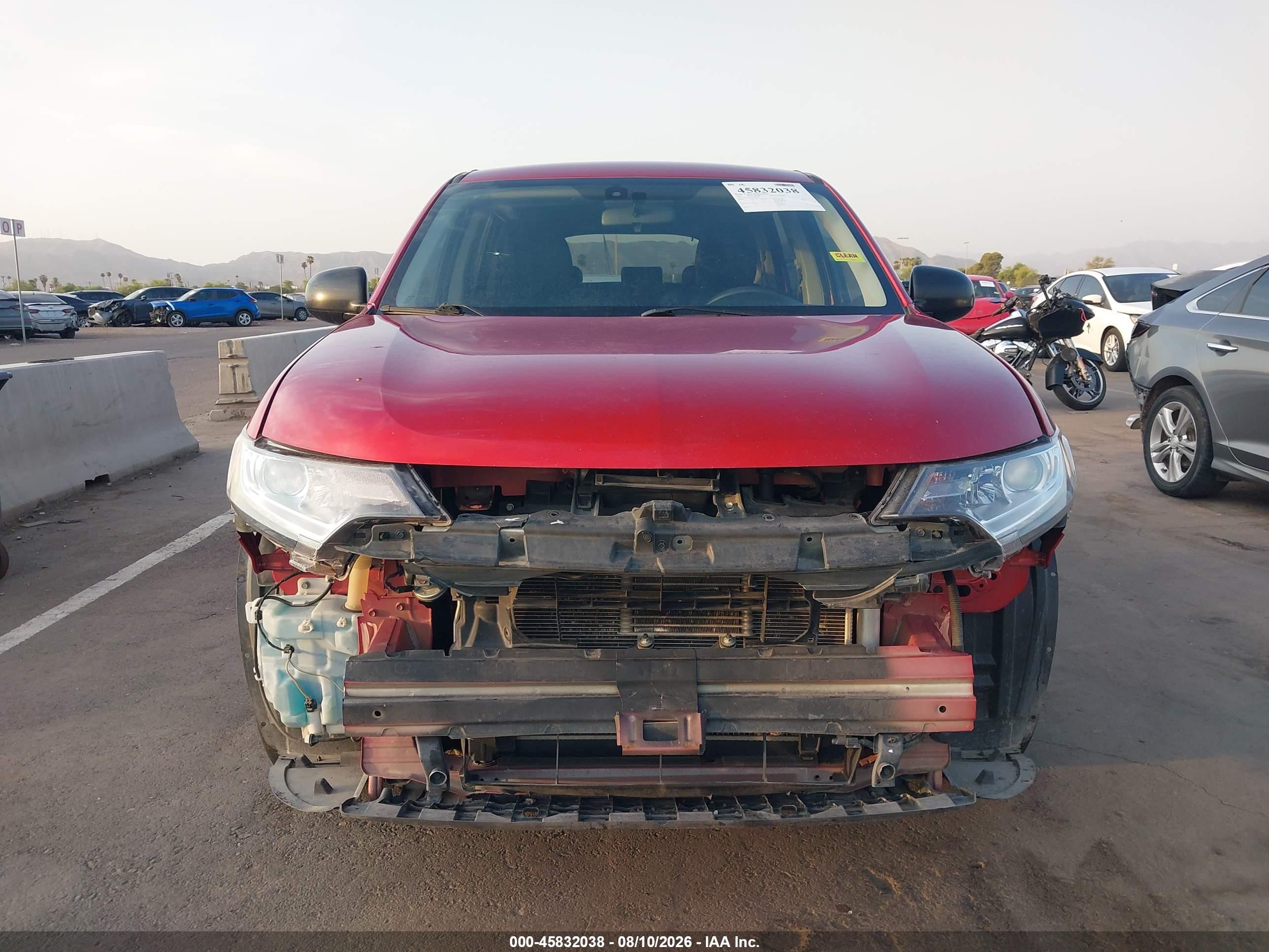 2020 Mitsubishi Outlander Es 2.4 Red vin: JA4AD2A34LZ000106