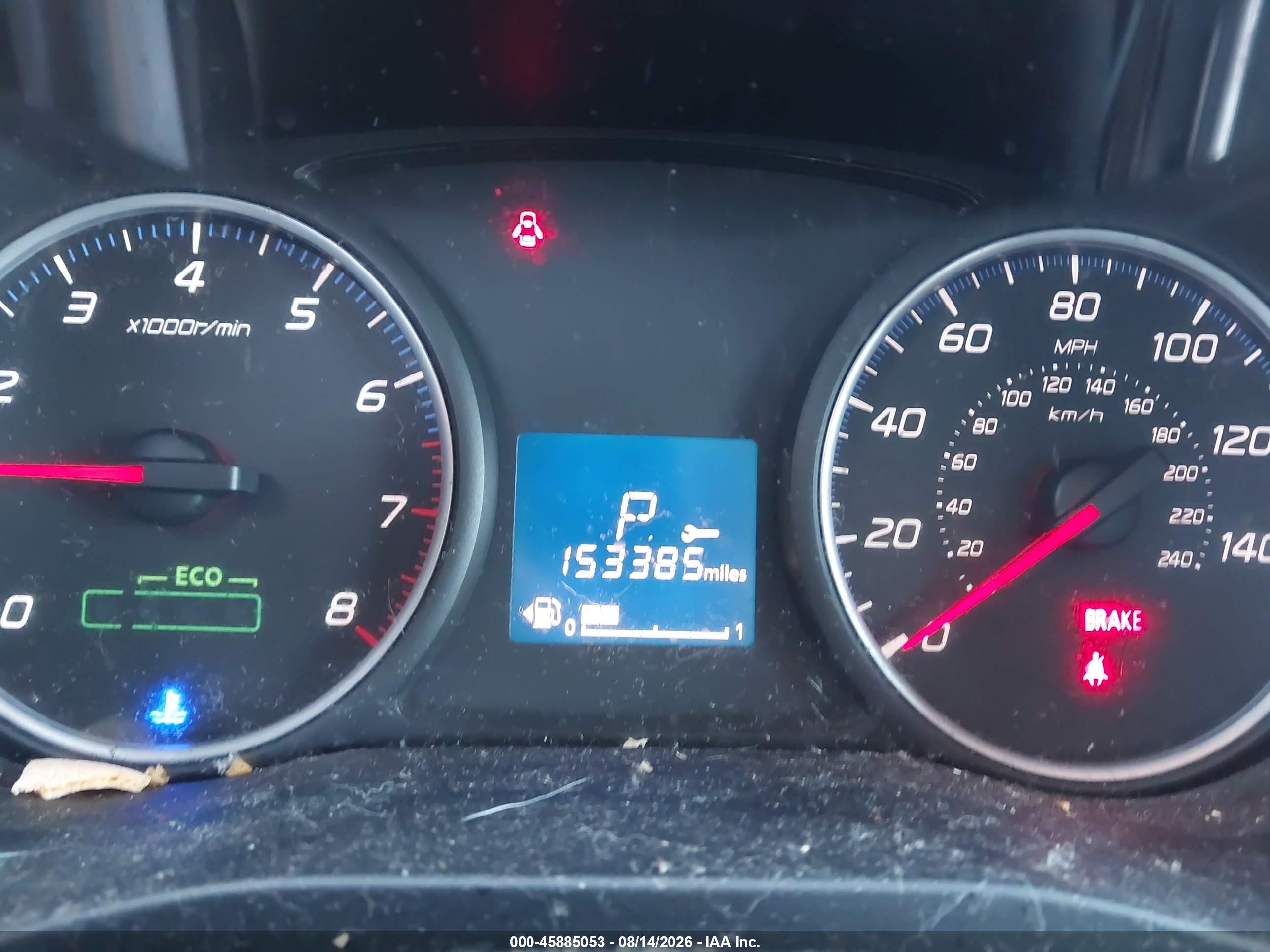 2014 Mitsubishi Outlander Es Gray vin: JA4AD2A37EZ002760