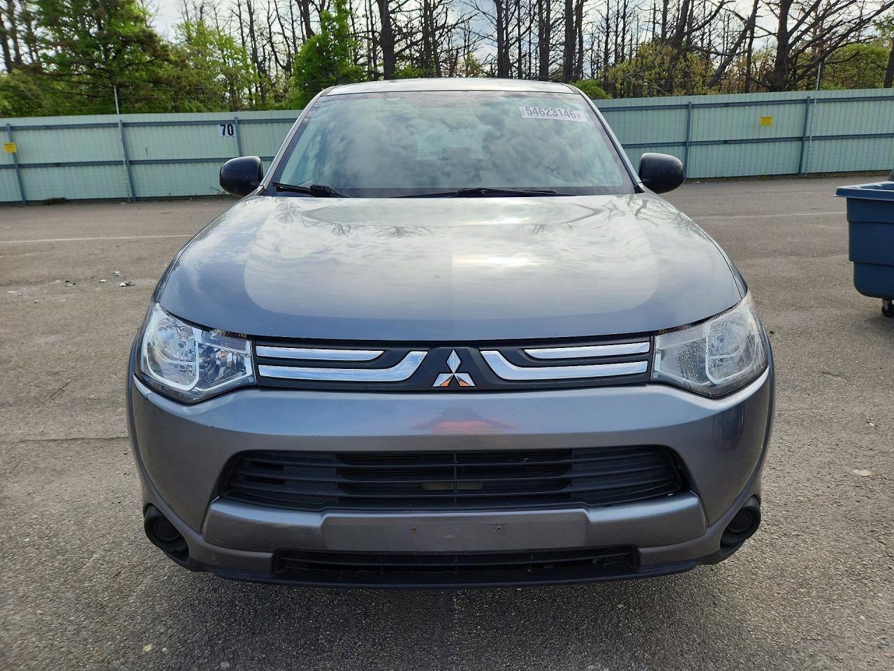 2014 Mitsubishi Outlander Es Silver vin: JA4AD2A39EZ009841