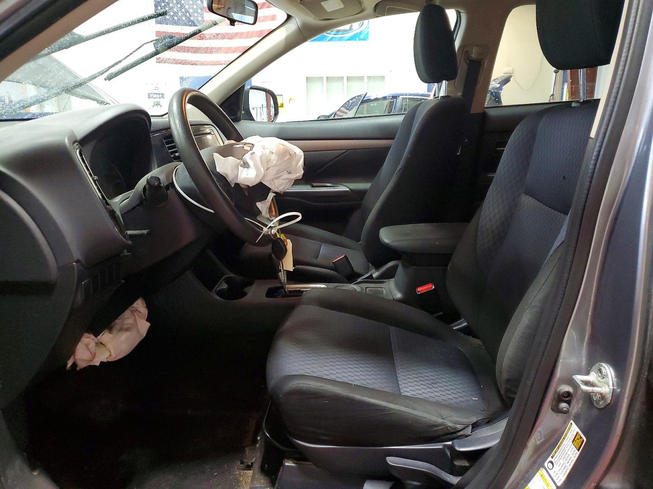 2014 Mitsubishi Outlander Es Gray vin: JA4AD2A3XEZ003482