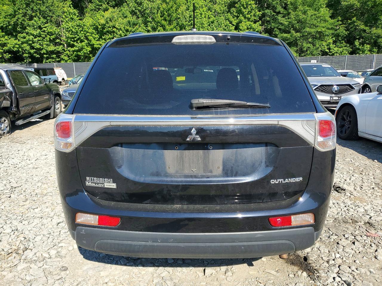 2014 Mitsubishi Outlander Es Черный vin: JA4AD2A3XEZ005961