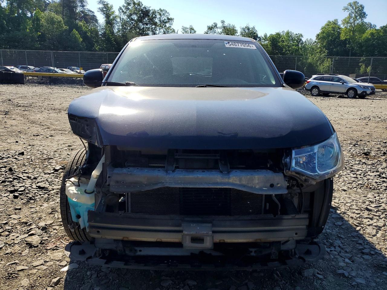 2014 Mitsubishi Outlander Es Черный vin: JA4AD2A3XEZ005961