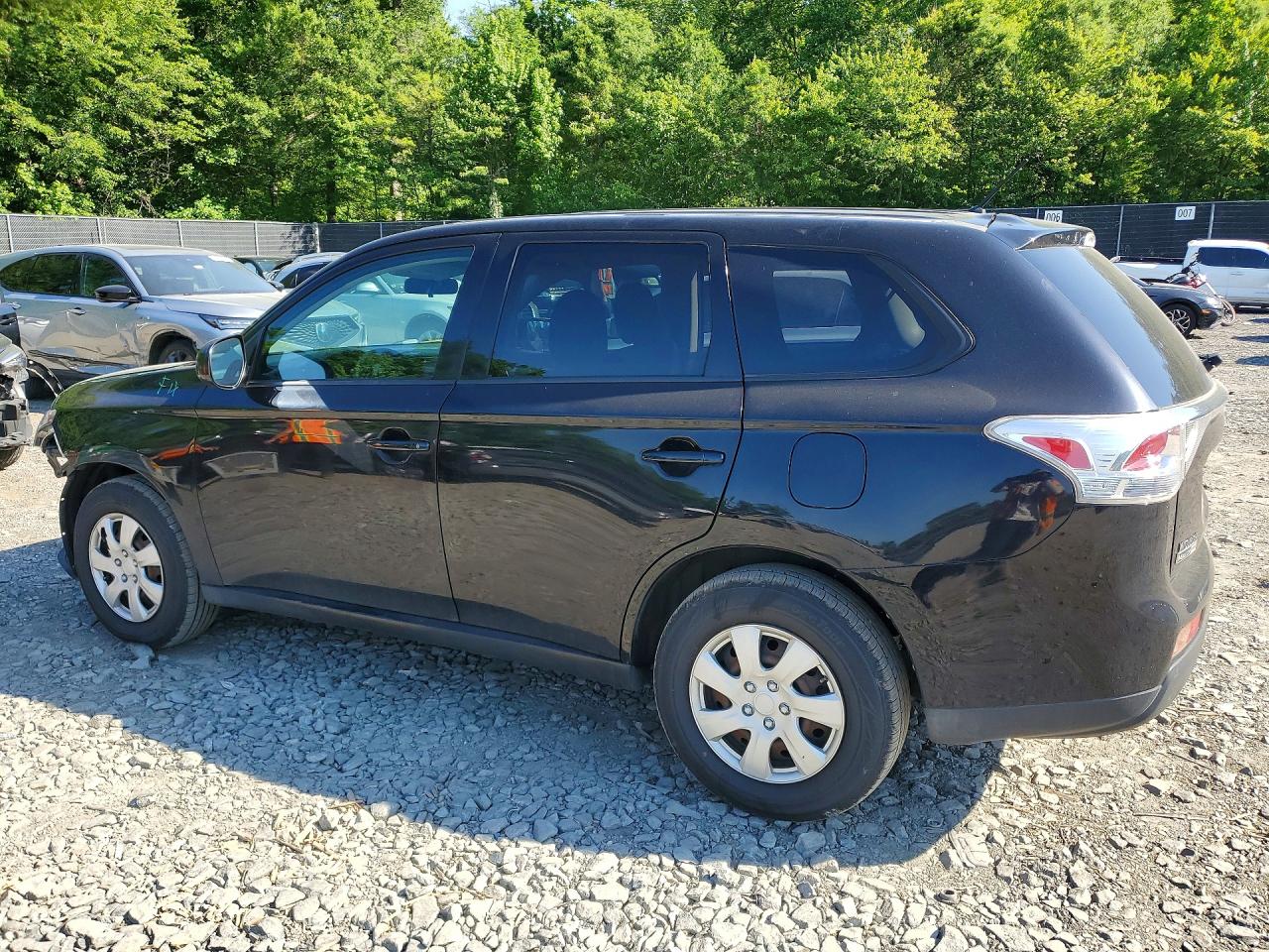 2014 Mitsubishi Outlander Es Черный vin: JA4AD2A3XEZ005961