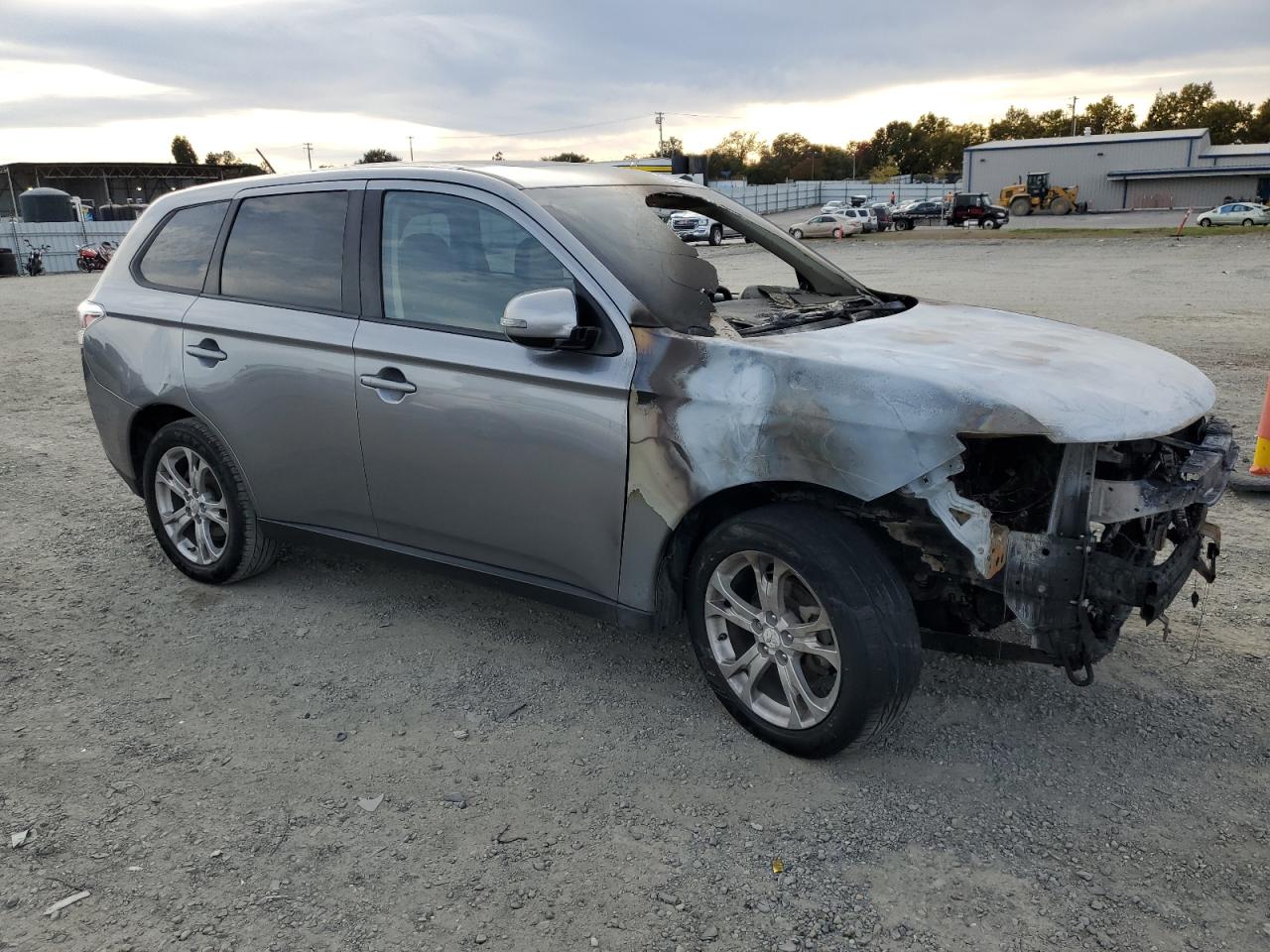 2014 Mitsubishi Outlander Se Gray vin: JA4AD3A30EZ009331
