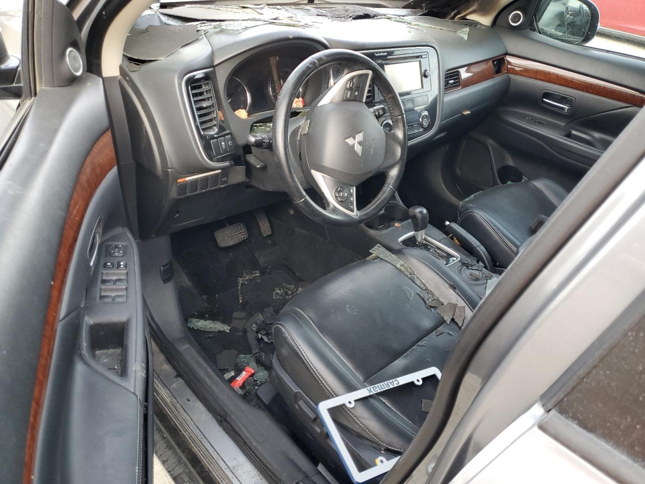 2014 Mitsubishi Outlander Se Gray vin: JA4AD3A30EZ009331