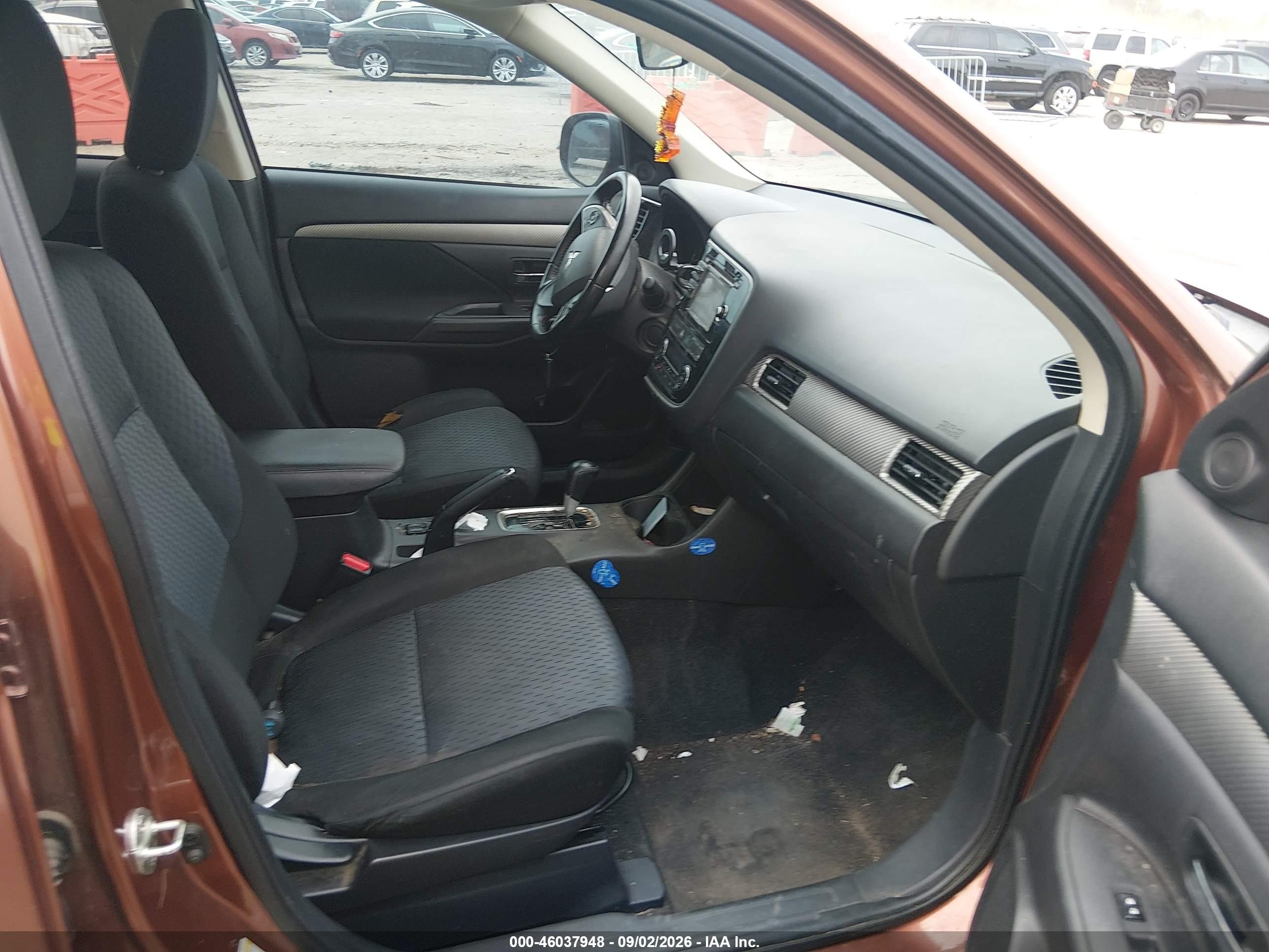 2014 Mitsubishi Outlander Se Orange vin: JA4AD3A30EZ013069