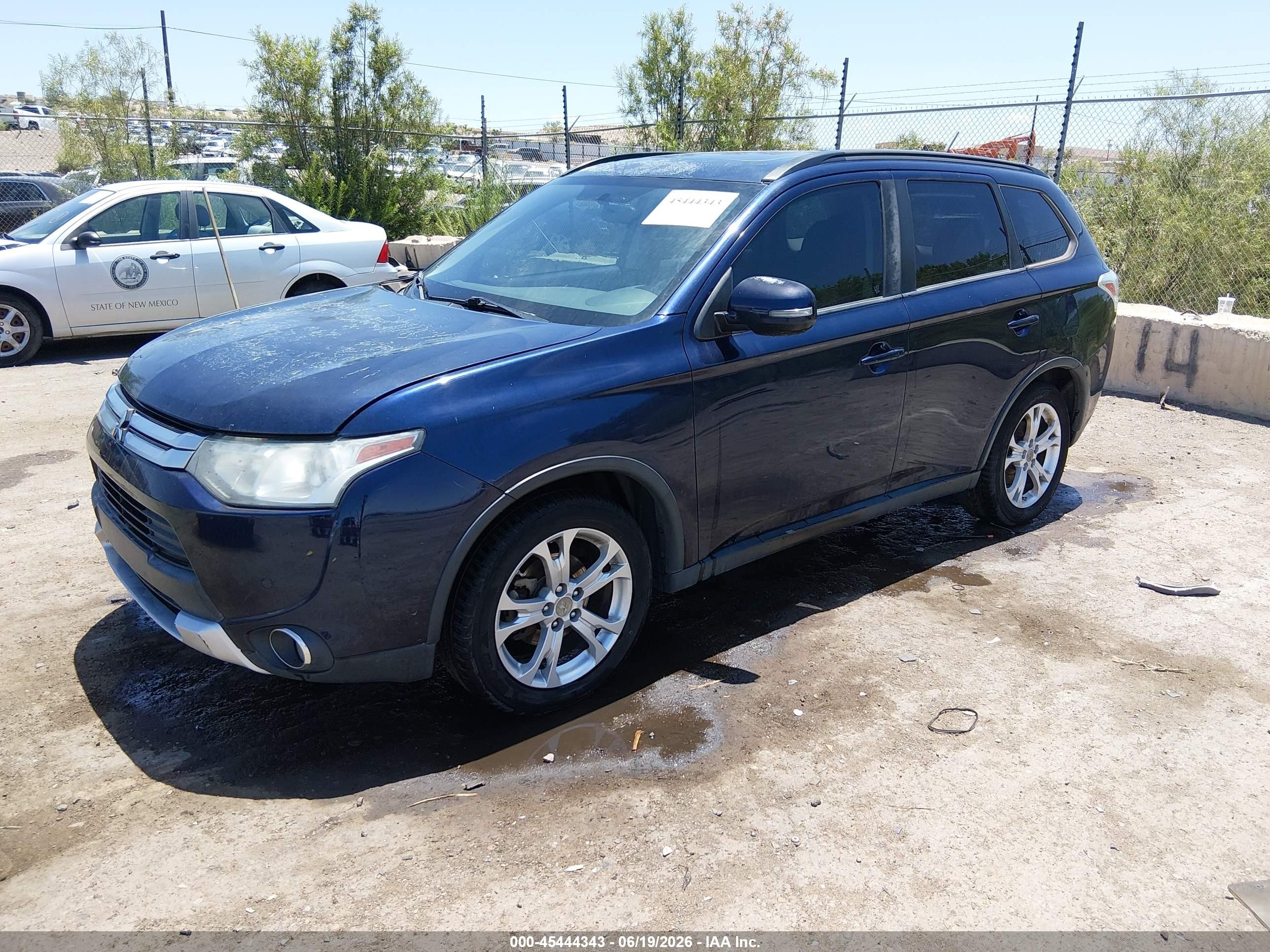 2015 Mitsubishi Outlander Se Dark Blue vin: JA4AD3A30FZ004650