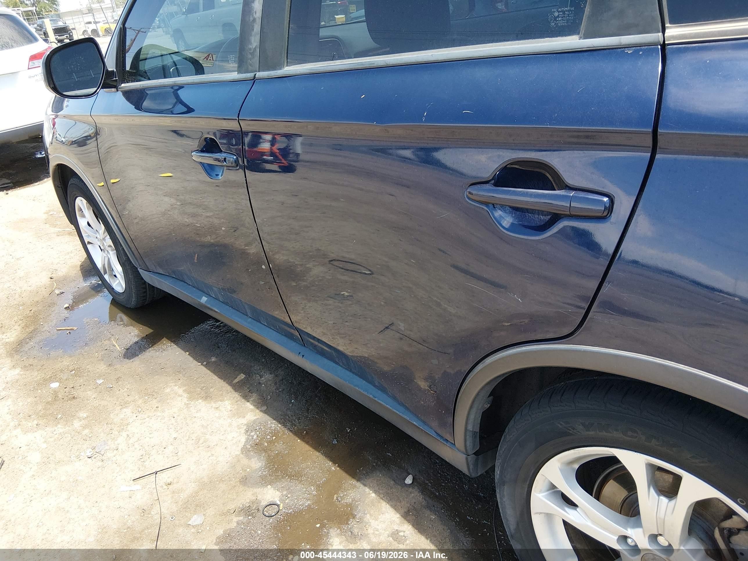 2015 Mitsubishi Outlander Se Dark Blue vin: JA4AD3A30FZ004650