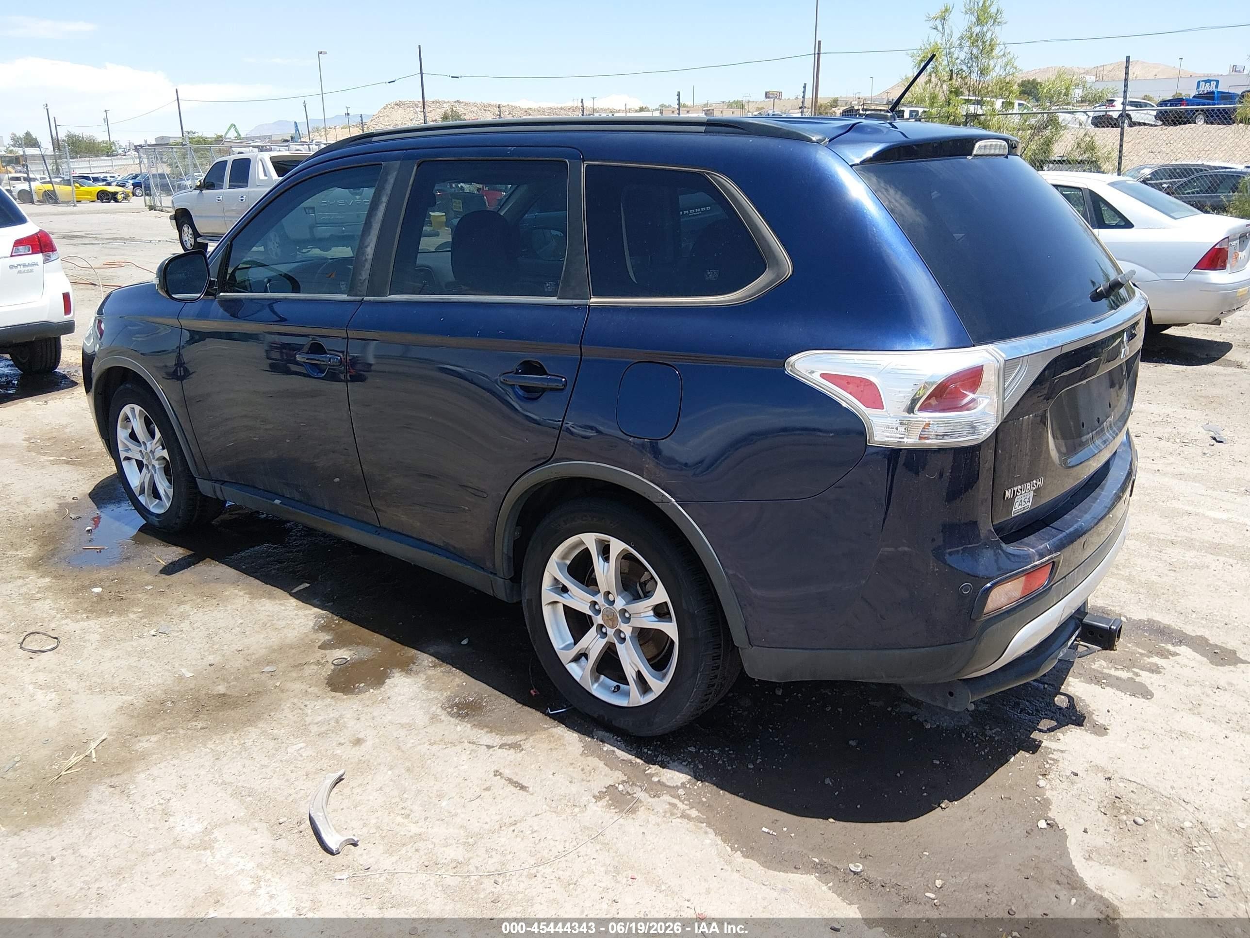 2015 Mitsubishi Outlander Se Dark Blue vin: JA4AD3A30FZ004650