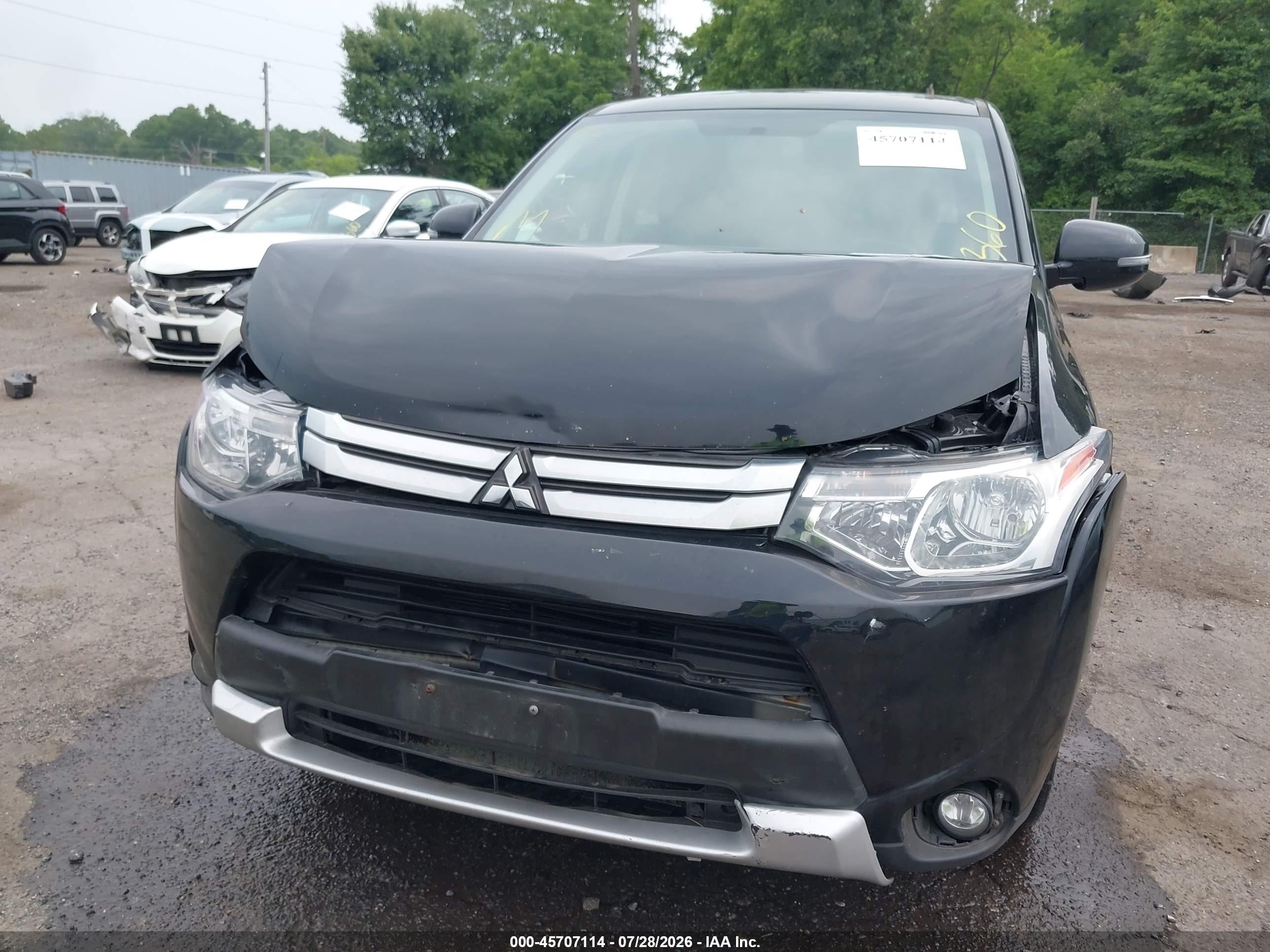 2015 Mitsubishi Outlander Se Black vin: JA4AD3A30FZ012408