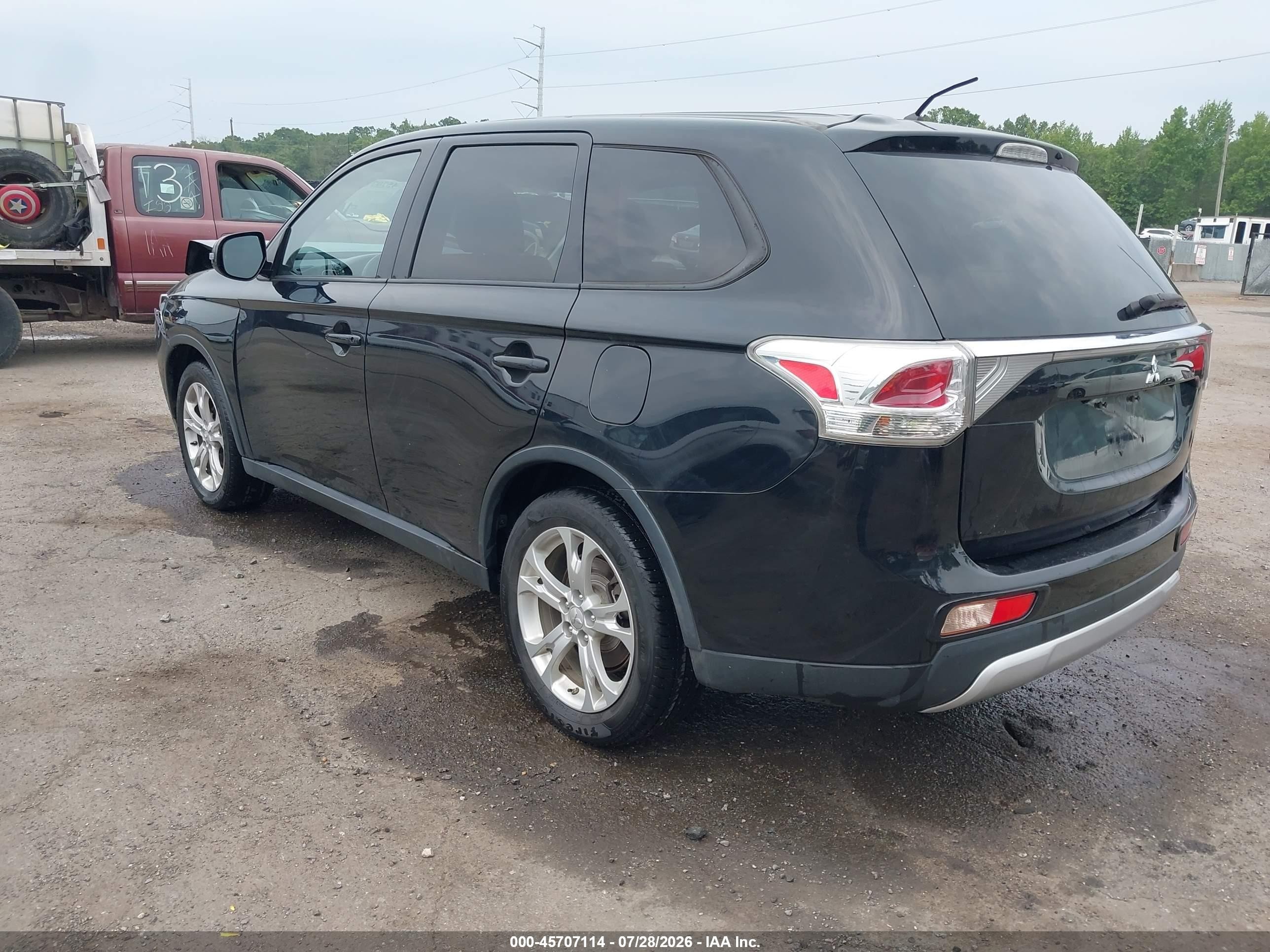 2015 Mitsubishi Outlander Se Black vin: JA4AD3A30FZ012408