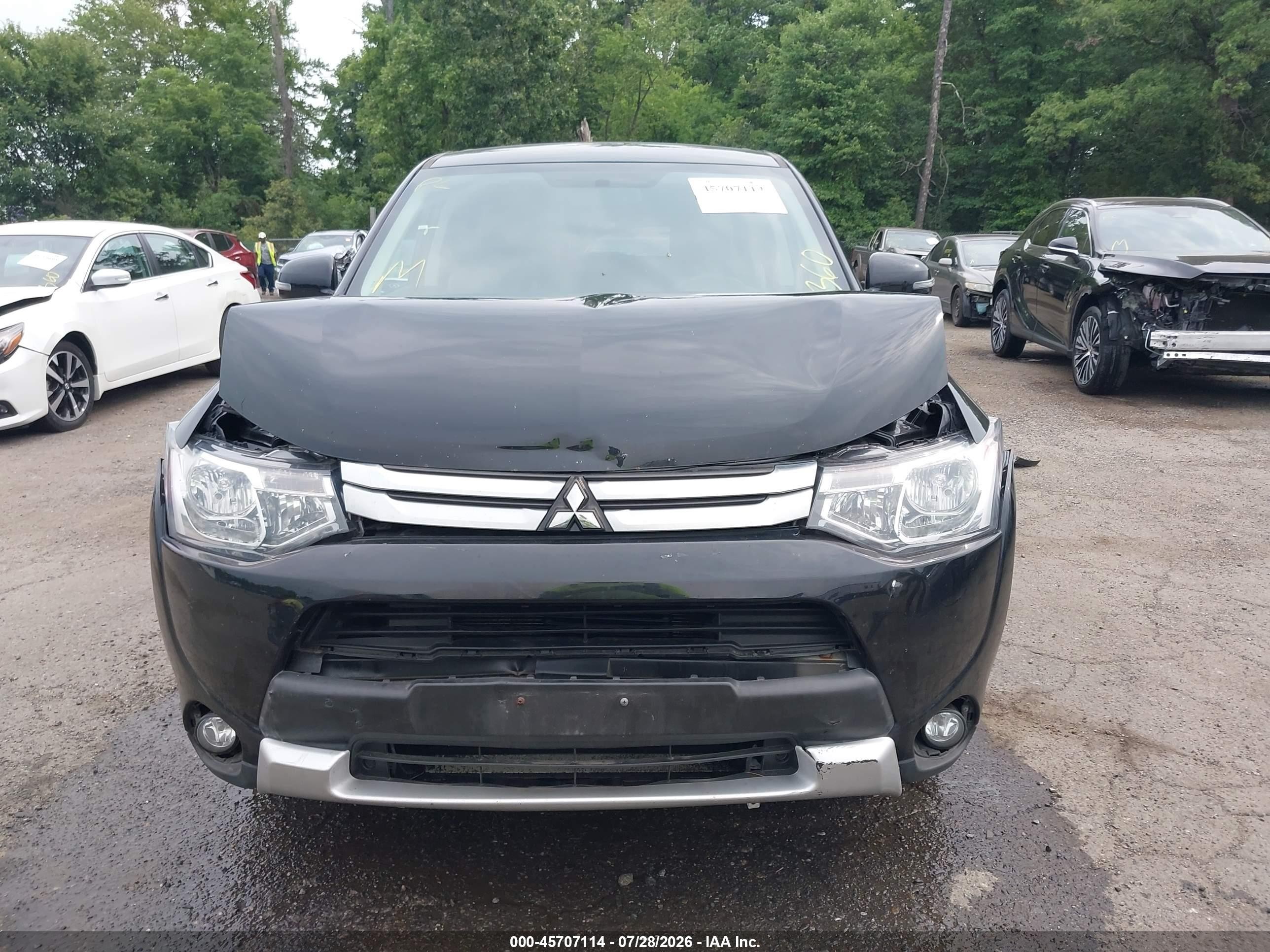 2015 Mitsubishi Outlander Se Black vin: JA4AD3A30FZ012408