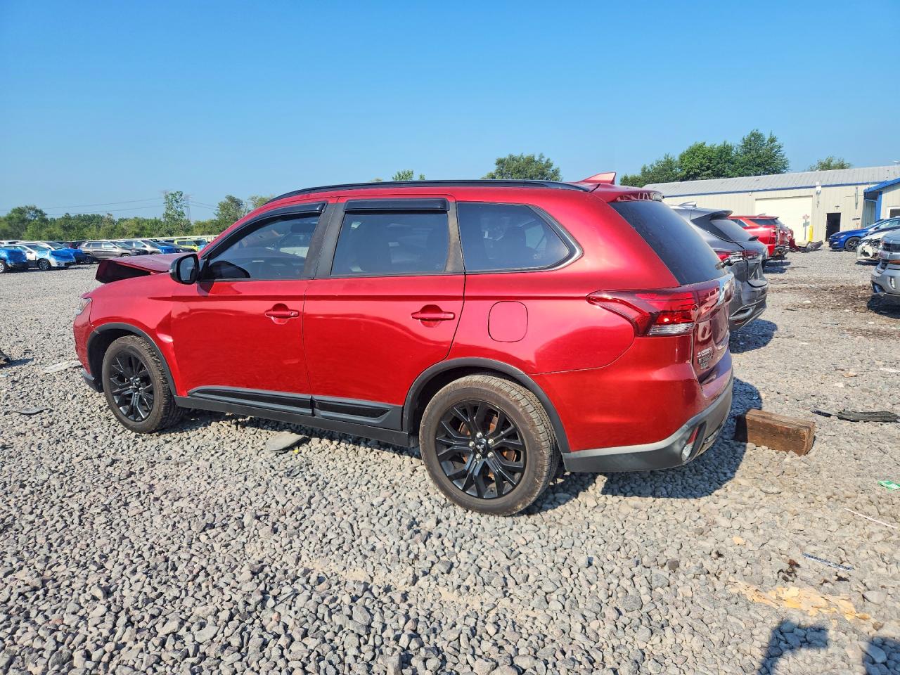 2018 Mitsubishi Outlander Se Burgundy vin: JA4AD3A30JZ030674