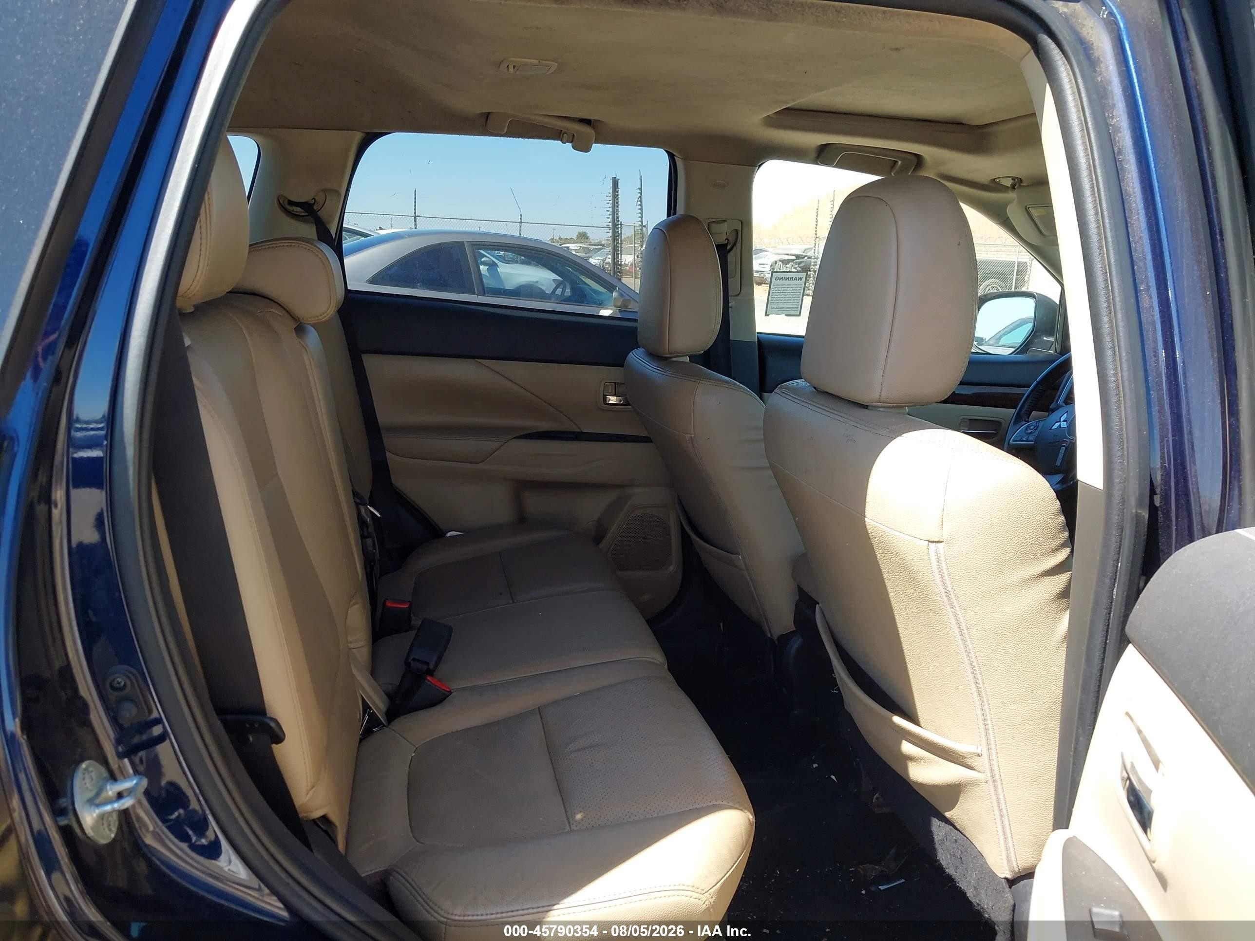 2014 Mitsubishi Outlander Se Blue vin: JA4AD3A31EZ004753