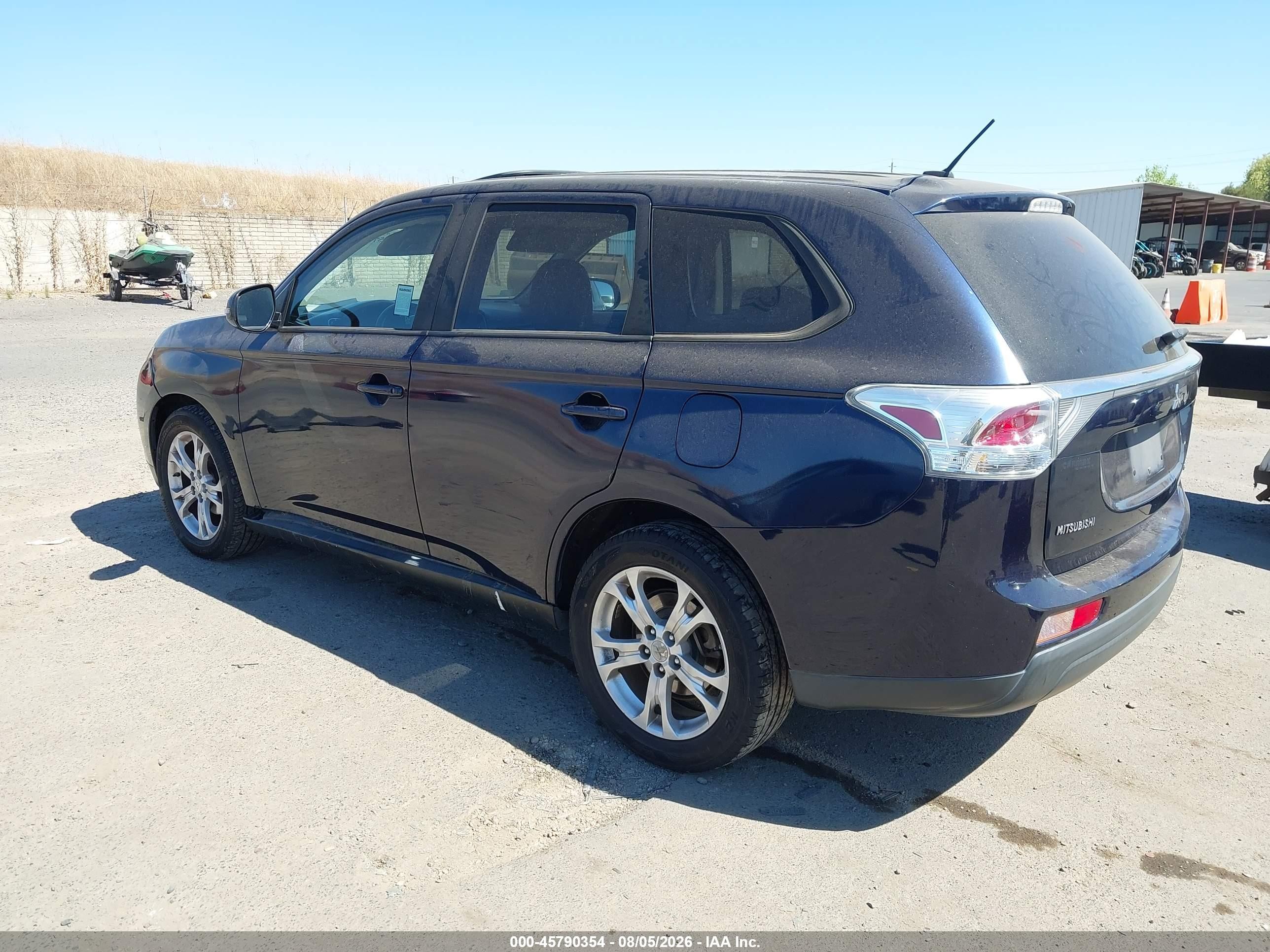 2014 Mitsubishi Outlander Se Blue vin: JA4AD3A31EZ004753