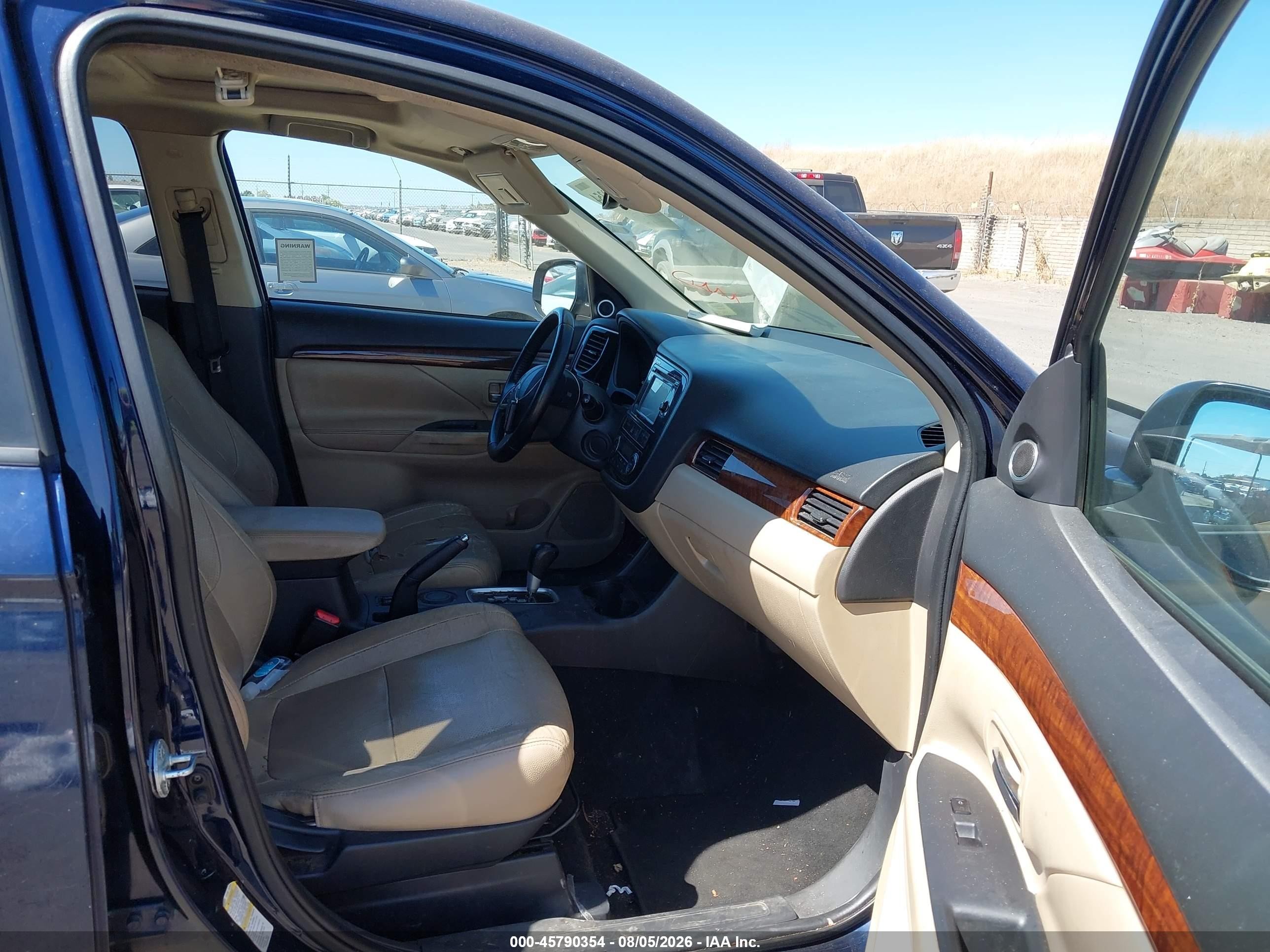 2014 Mitsubishi Outlander Se Blue vin: JA4AD3A31EZ004753