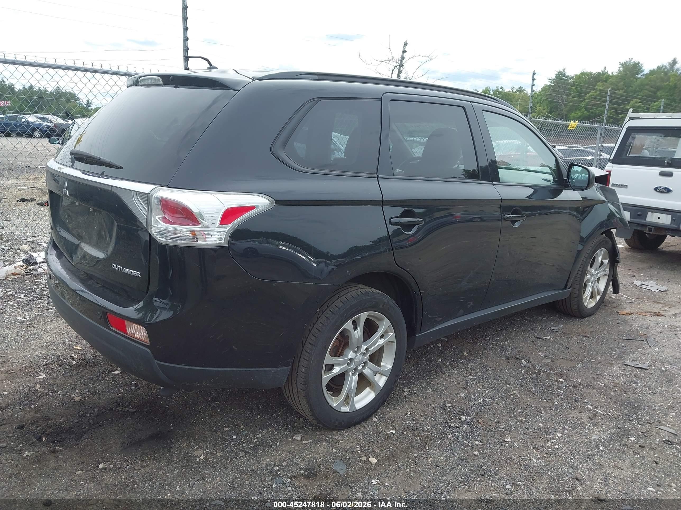 2014 Mitsubishi Outlander Se Black vin: JA4AD3A31EZ018474