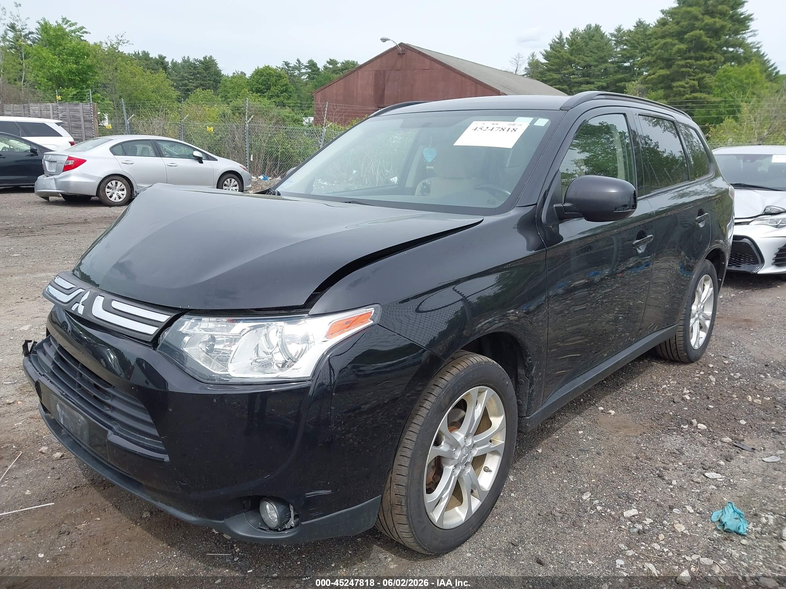 2014 Mitsubishi Outlander Se Black vin: JA4AD3A31EZ018474