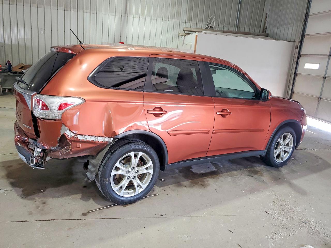 2015 Mitsubishi Outlander Se Brown vin: JA4AD3A31FZ004138