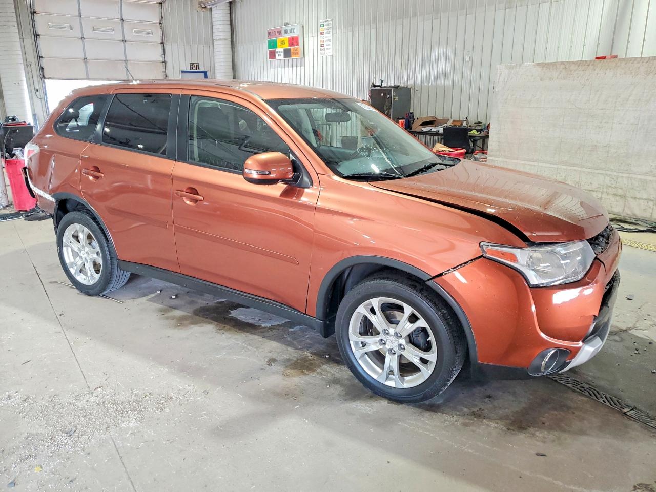 2015 Mitsubishi Outlander Se Brown vin: JA4AD3A31FZ004138