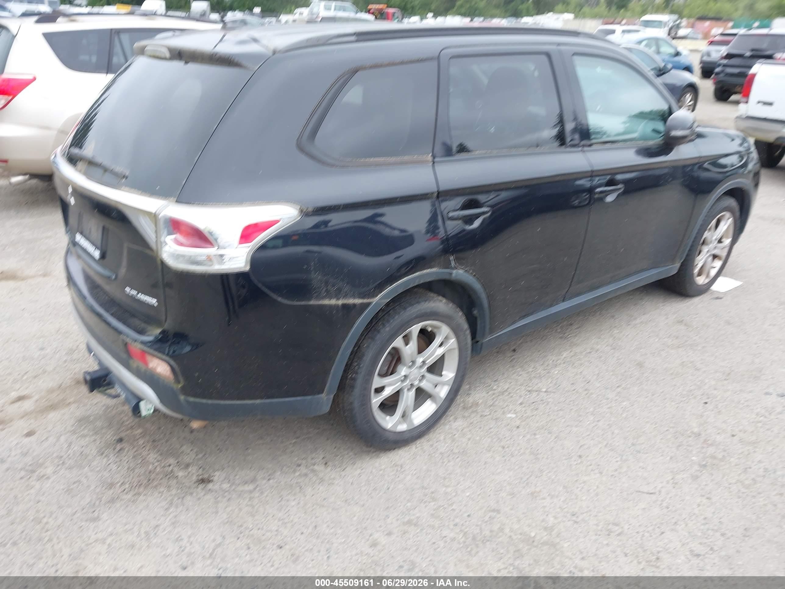 2015 Mitsubishi Outlander Se Black vin: JA4AD3A31FZ006620