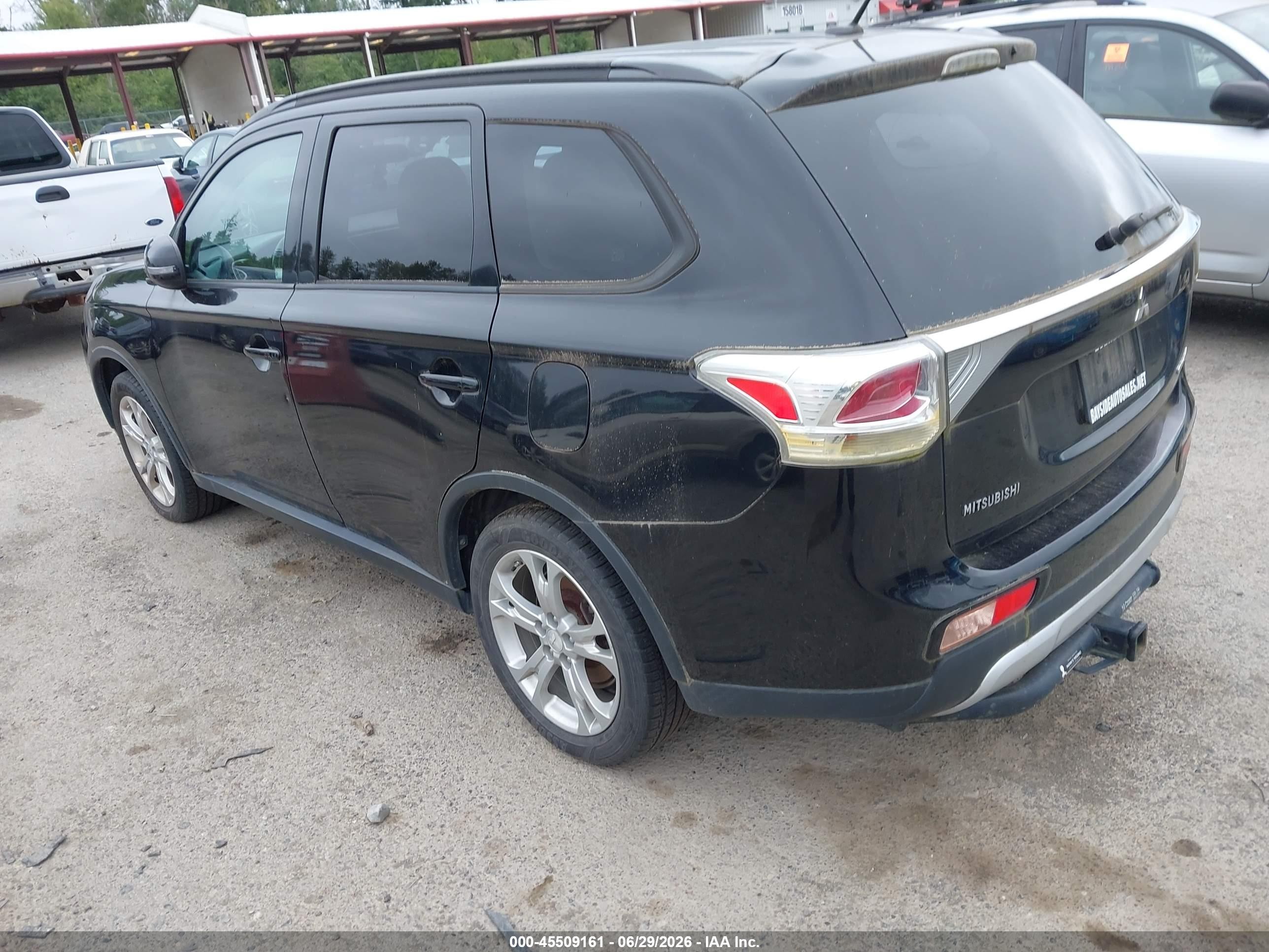 2015 Mitsubishi Outlander Se Black vin: JA4AD3A31FZ006620