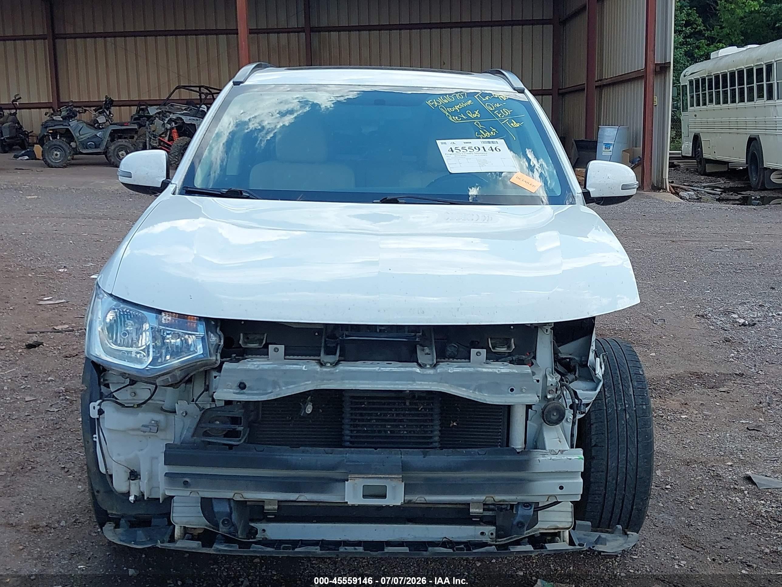 2015 Mitsubishi Outlander Se White vin: JA4AD3A31FZ006763