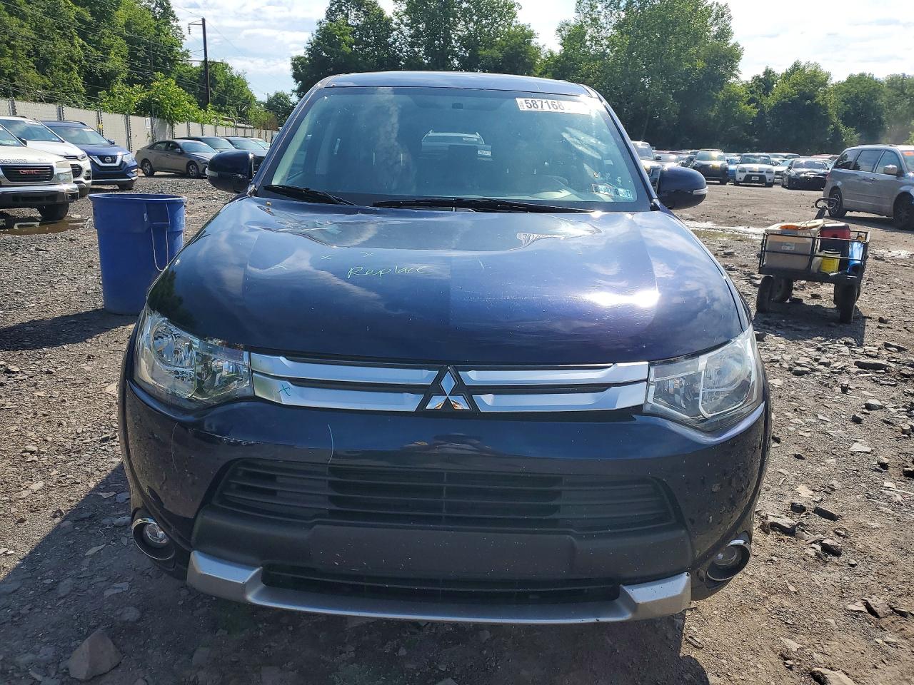 2015 Mitsubishi Outlander Se Blue vin: JA4AD3A31FZ013163