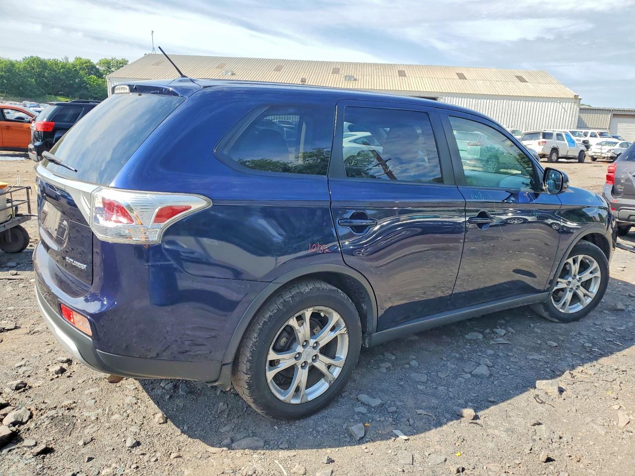 2015 Mitsubishi Outlander Se Blue vin: JA4AD3A31FZ013163