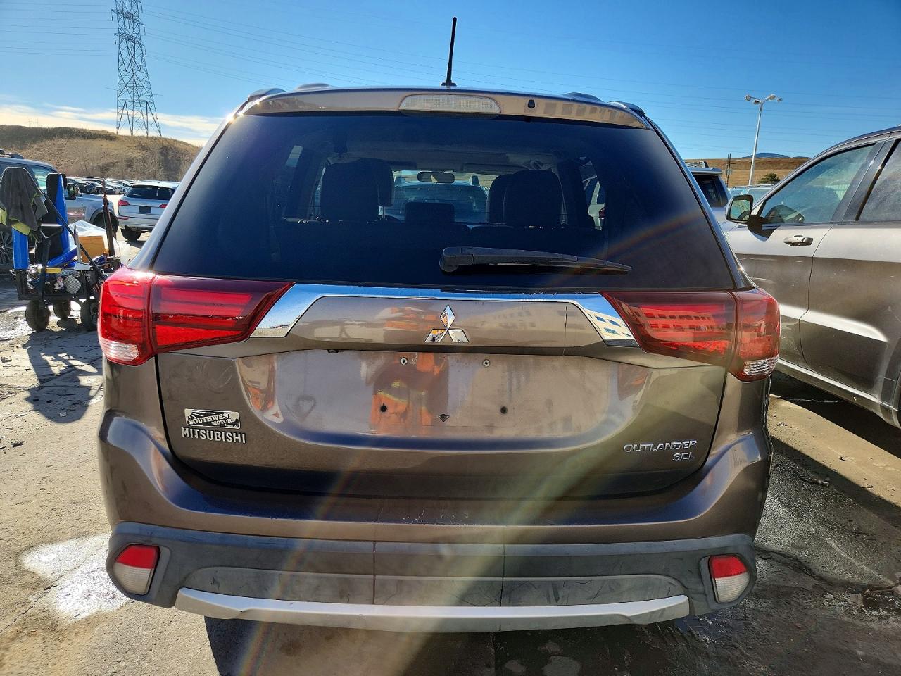 2016 Mitsubishi Outlander Se Коричневый vin: JA4AD3A31GZ021863