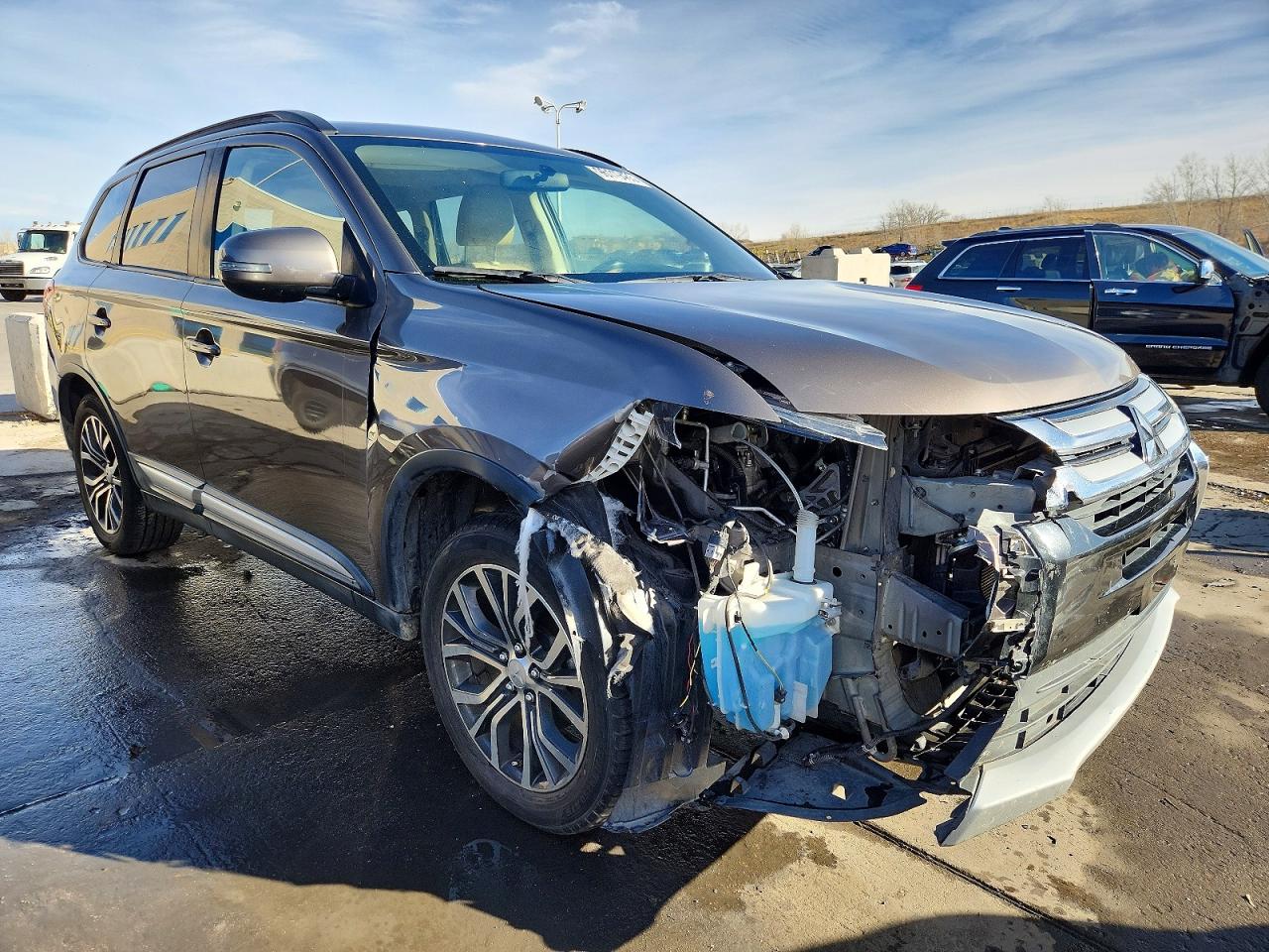 2016 Mitsubishi Outlander Se Коричневый vin: JA4AD3A31GZ021863