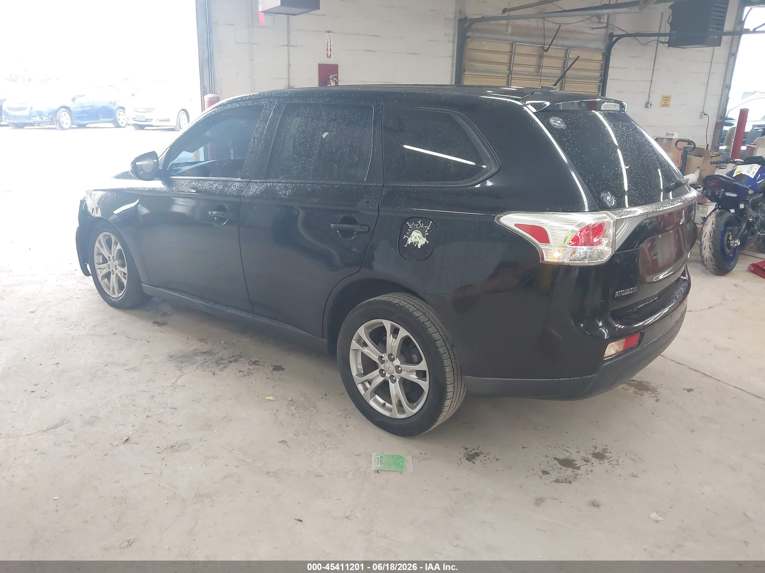 2014 Mitsubishi Outlander Se Black vin: JA4AD3A32EZ014546