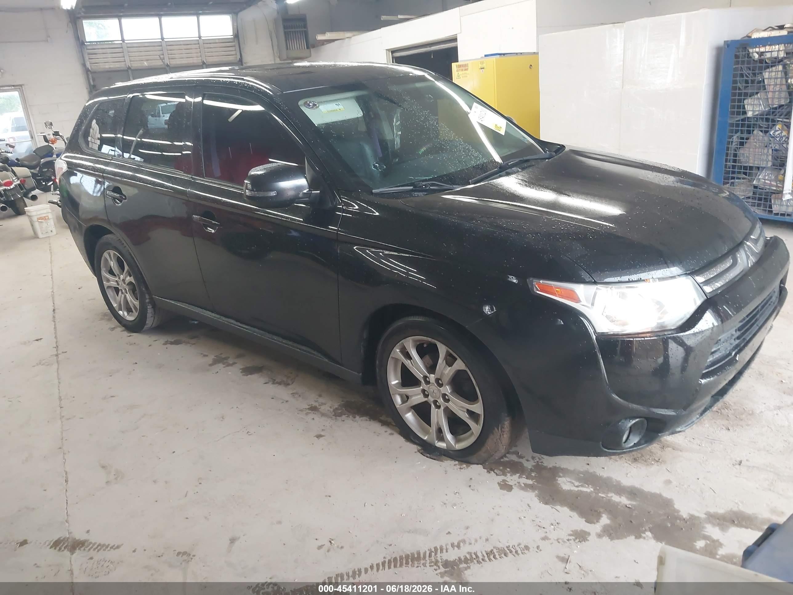 2014 Mitsubishi Outlander Se Black vin: JA4AD3A32EZ014546
