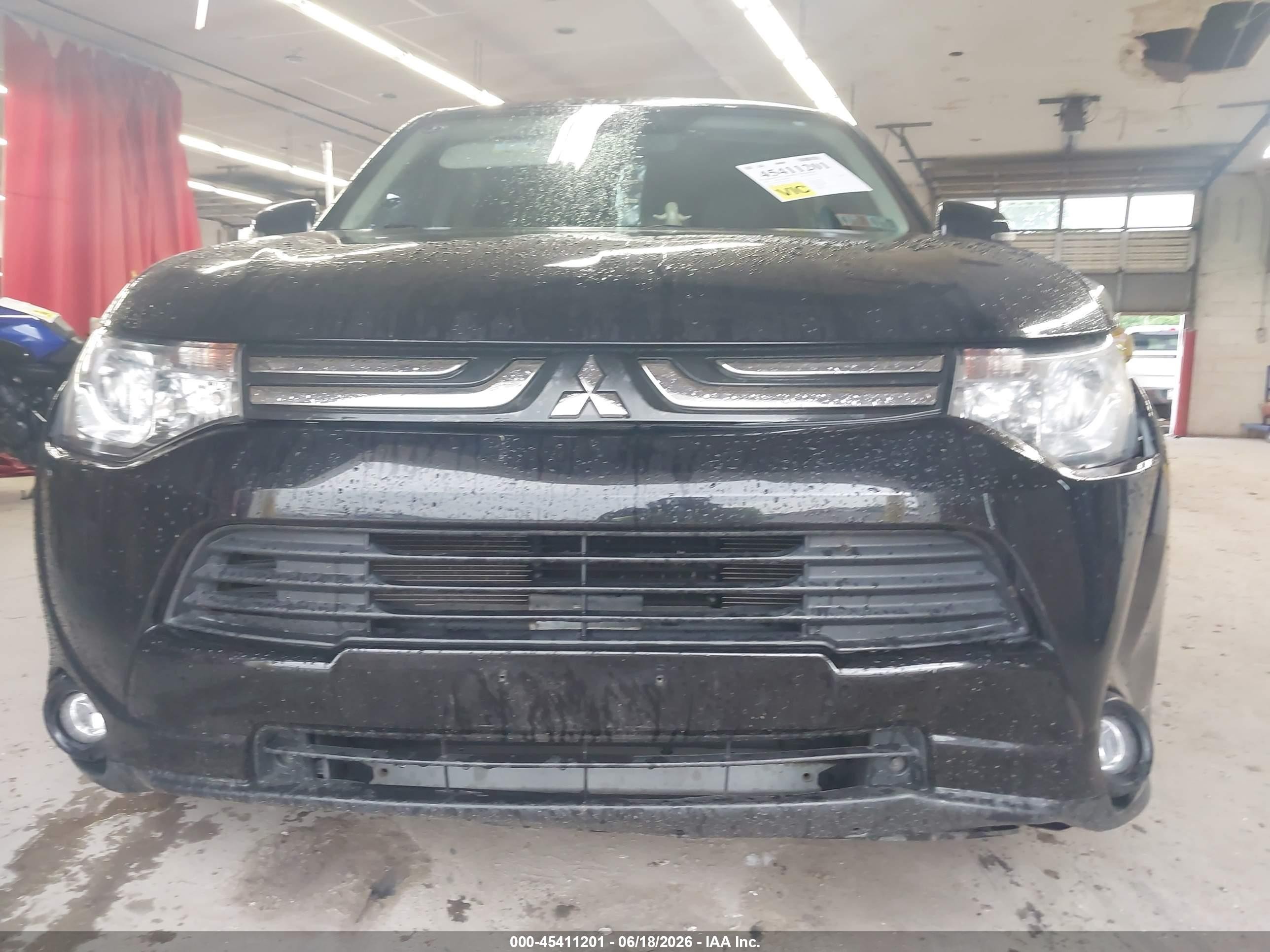 2014 Mitsubishi Outlander Se Black vin: JA4AD3A32EZ014546
