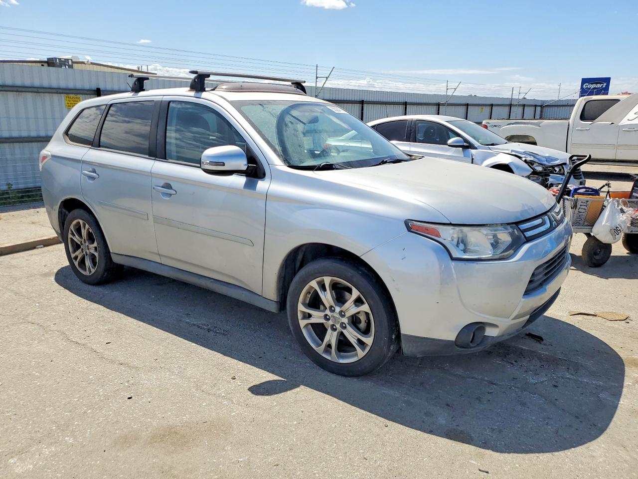 2014 Mitsubishi Outlander Se Silver vin: JA4AD3A32EZ015597