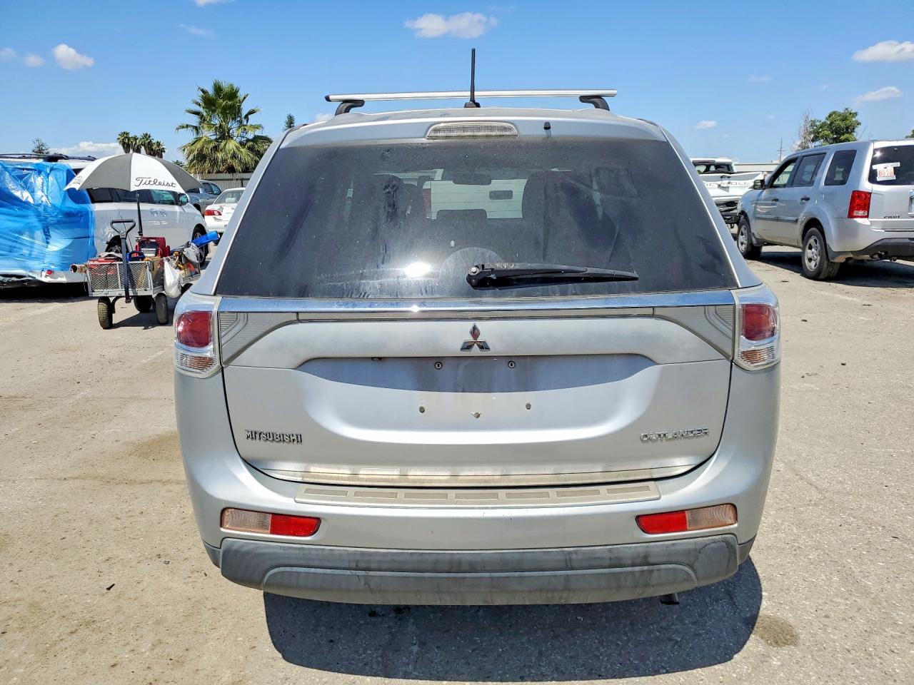 2014 Mitsubishi Outlander Se Silver vin: JA4AD3A32EZ015597