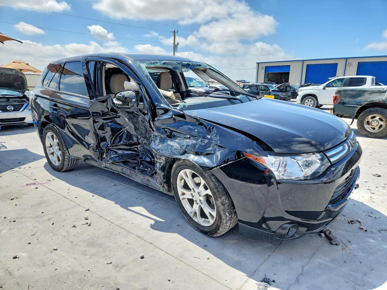 2014 Mitsubishi Outlander Se Black vin: JA4AD3A32EZ018242