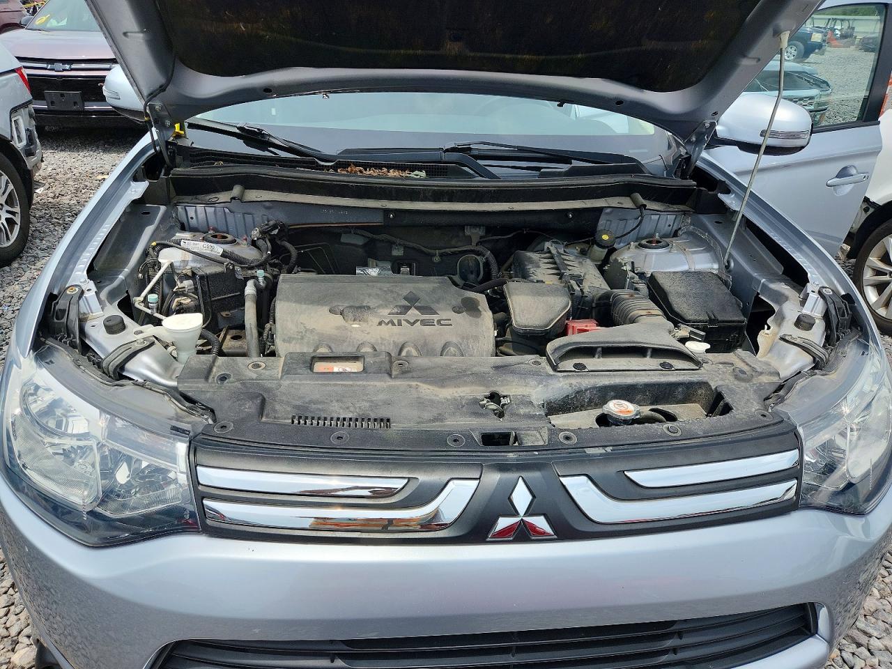2014 Mitsubishi Outlander Se Gray vin: JA4AD3A33EZ014393