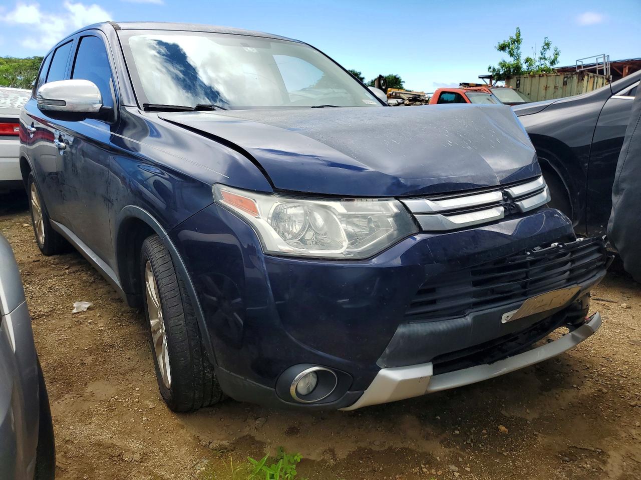 2015 Mitsubishi Outlander Se Blue vin: JA4AD3A33FZ000821