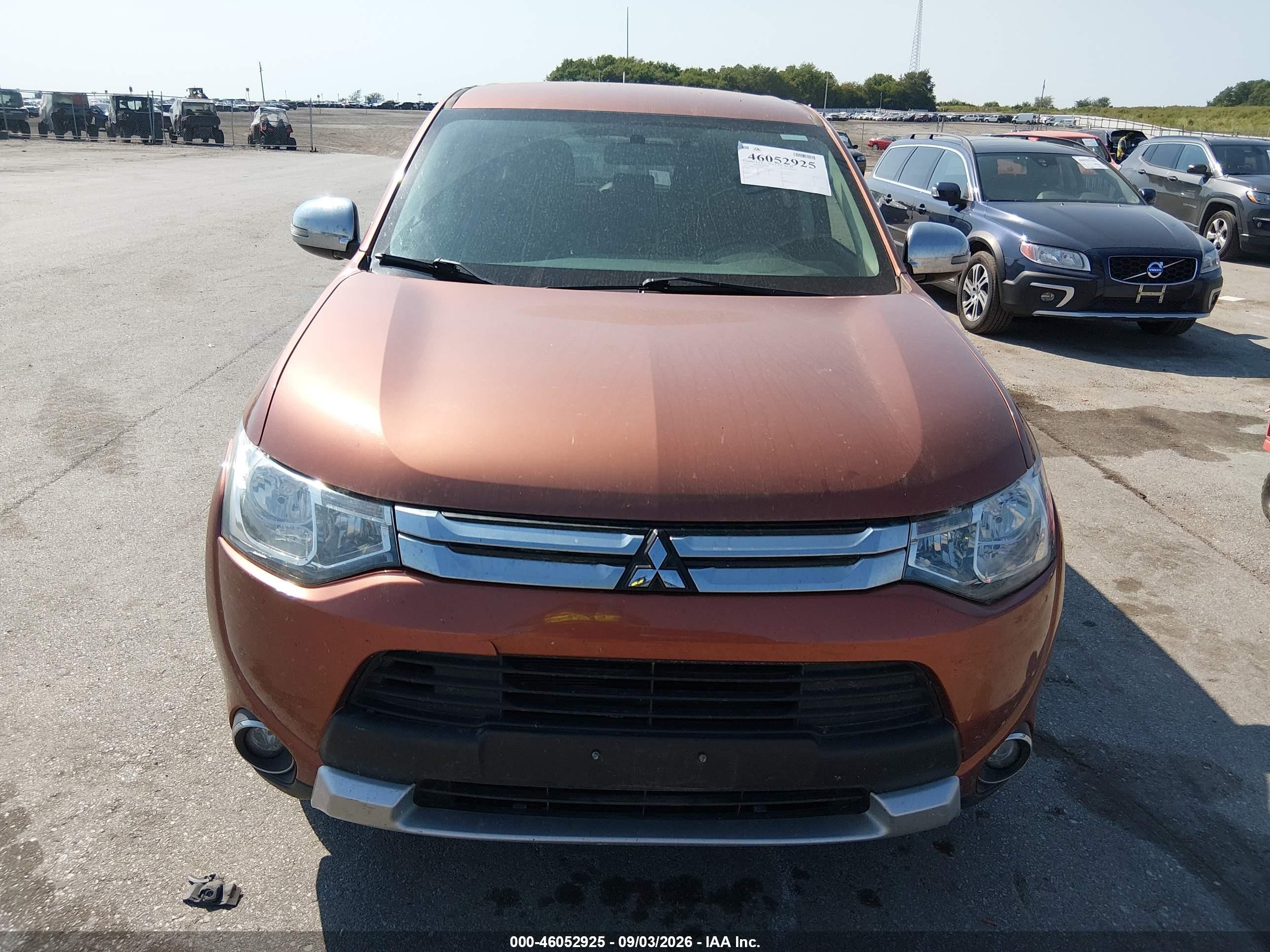 2015 Mitsubishi Outlander Se Orange vin: JA4AD3A33FZ003847