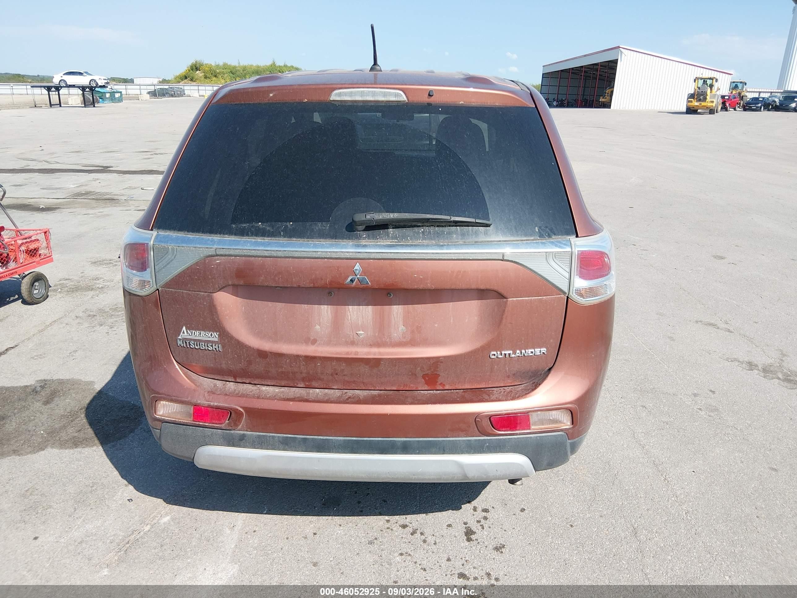 2015 Mitsubishi Outlander Se Orange vin: JA4AD3A33FZ003847